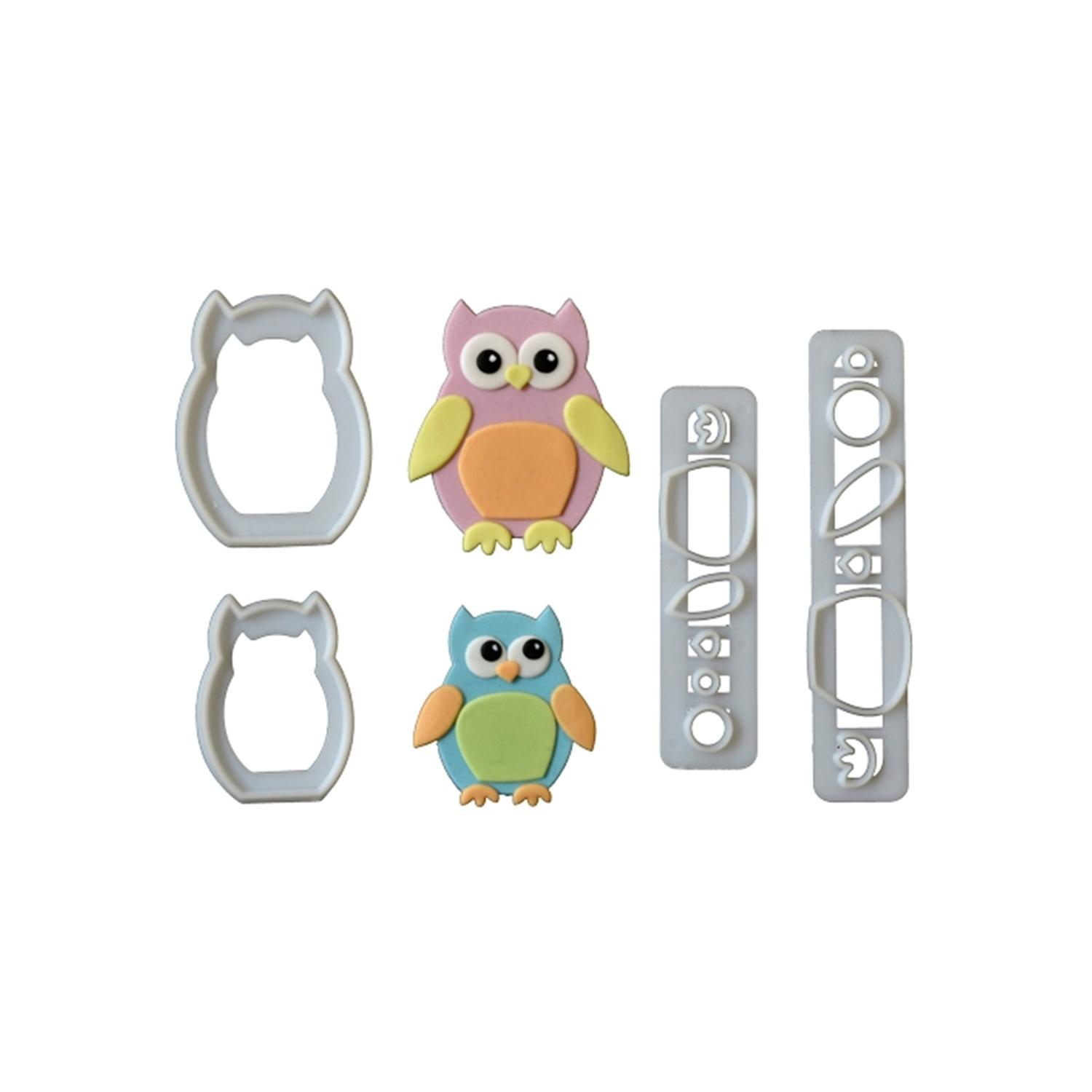 MUMMY AND BABY OWL CUTTER SET