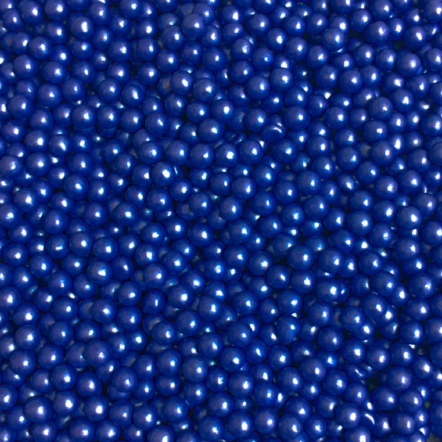 NAVY BLUE SUGAR PEARLS 7MM 15GMS