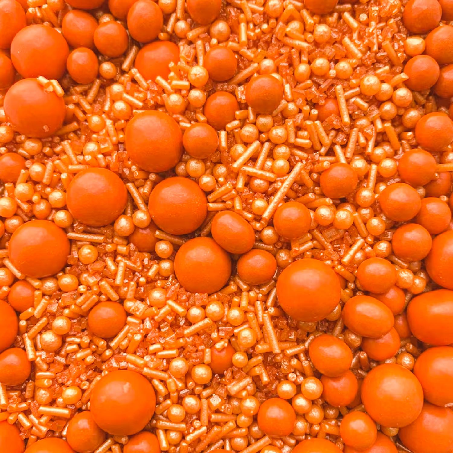 ORANGE VERMICELLI AND PEARLS MIX 50GMS