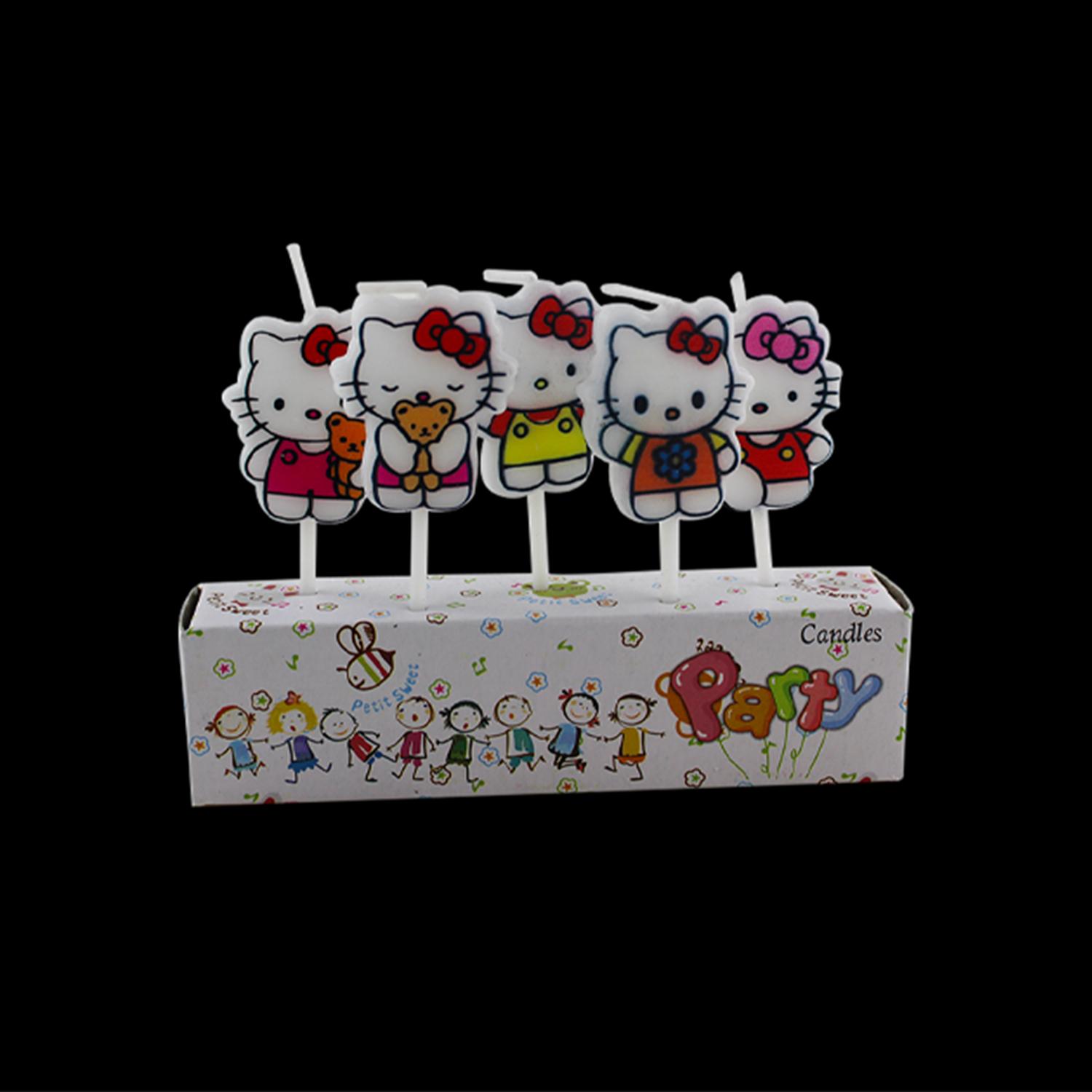 PACK OF 5 FANCY CANDLE HELLO KITTY