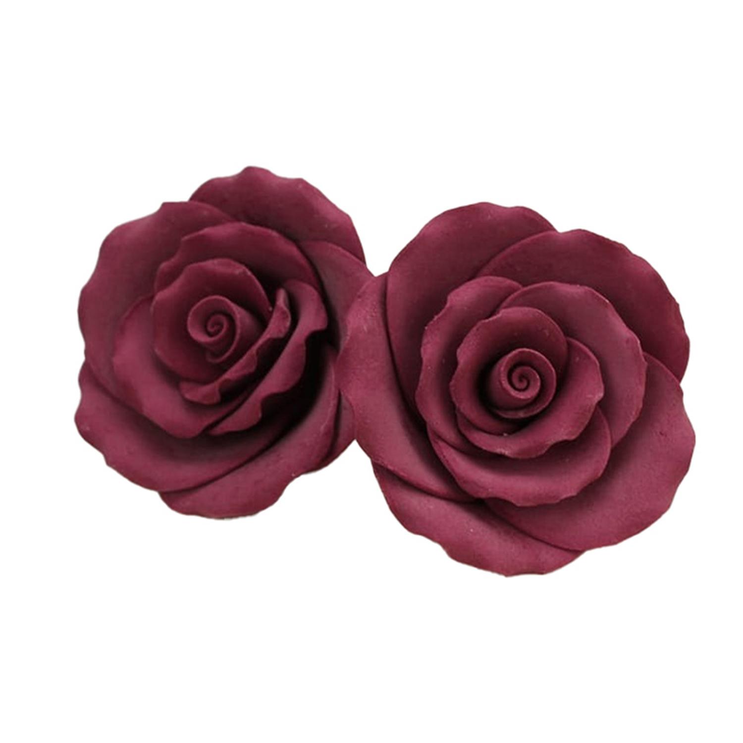 PARADISE LARGE ROSE FLOWER MAROON