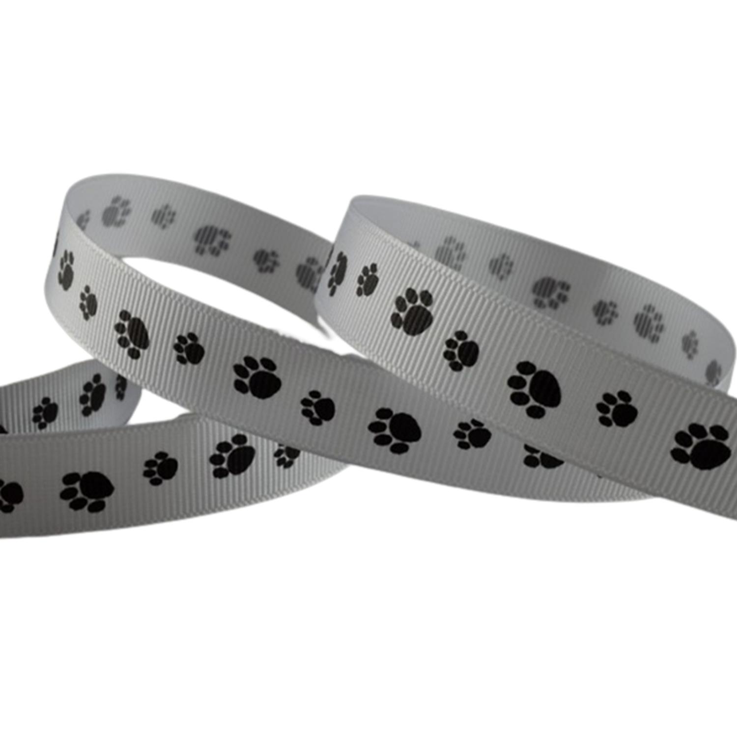 PAW PRINT GROSGRAIN RIBBON ROLL