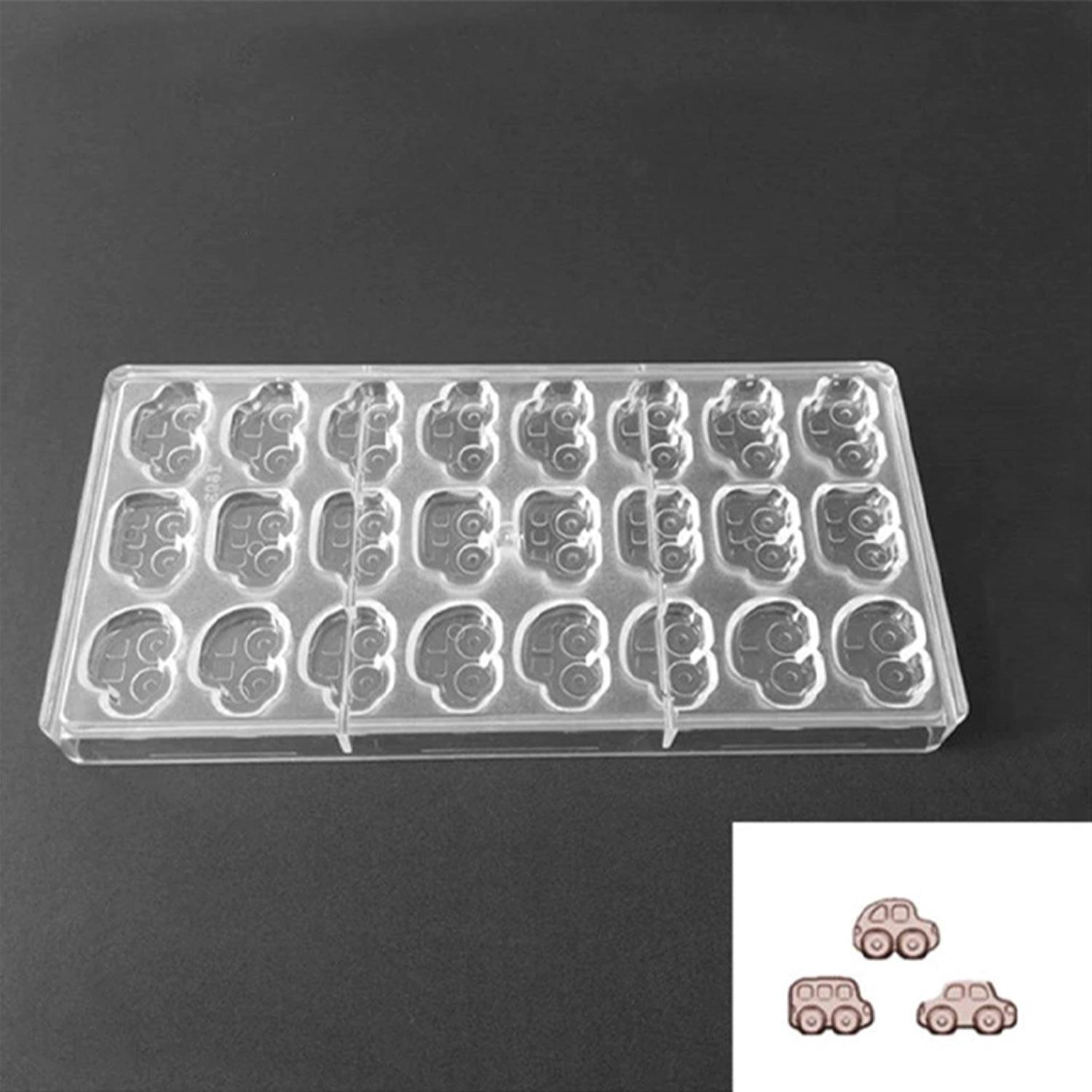 PCM0005 CUTE CAR SHAPED PLASTIC CANDY CHOCOLATE MOLD