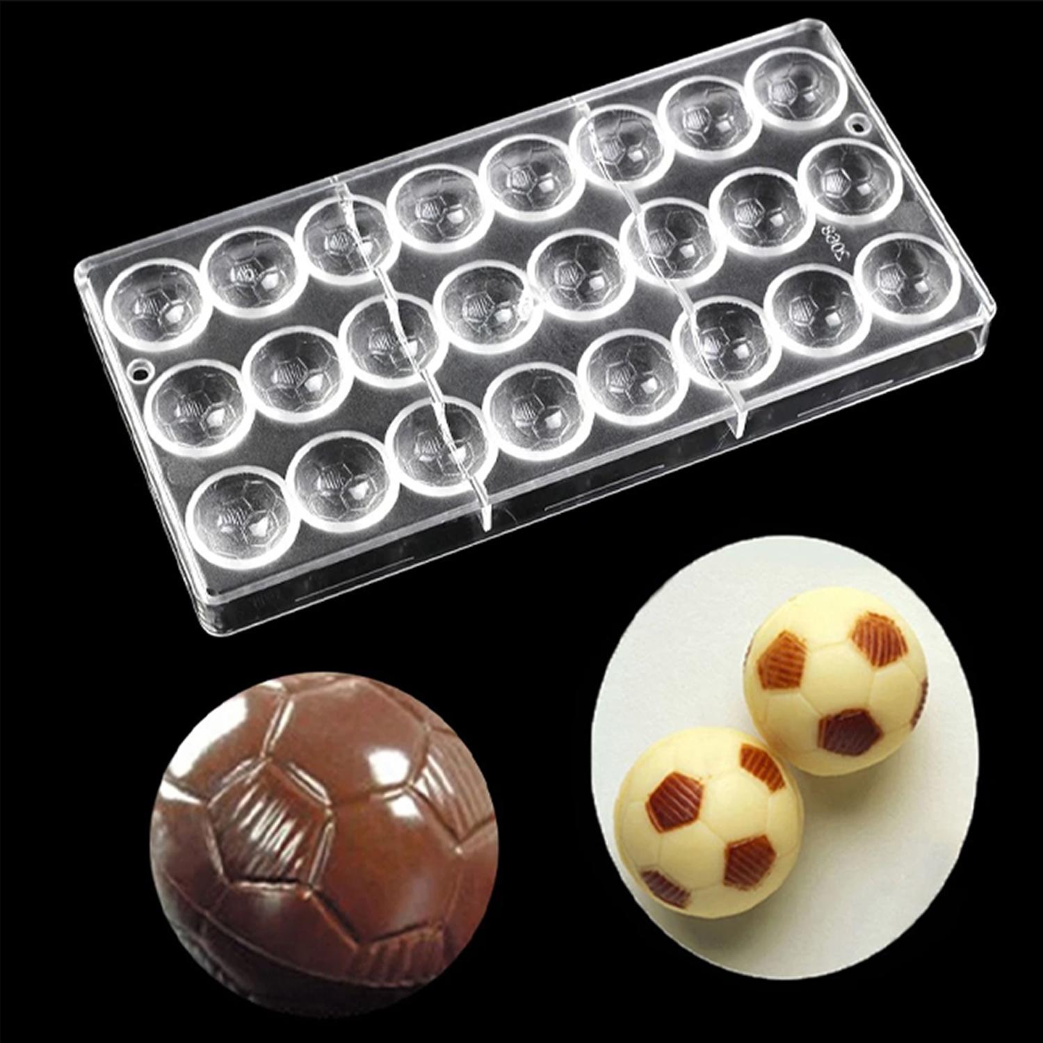 PCM0009 FOOTBALL SHAPED PLASTIC CANDY CHOCOLATE MOLD