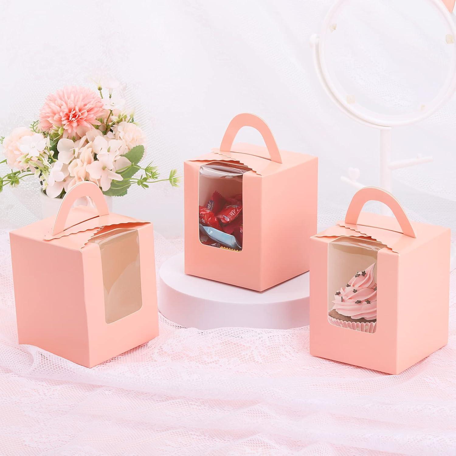 PEACH CUPCAKE BOX
