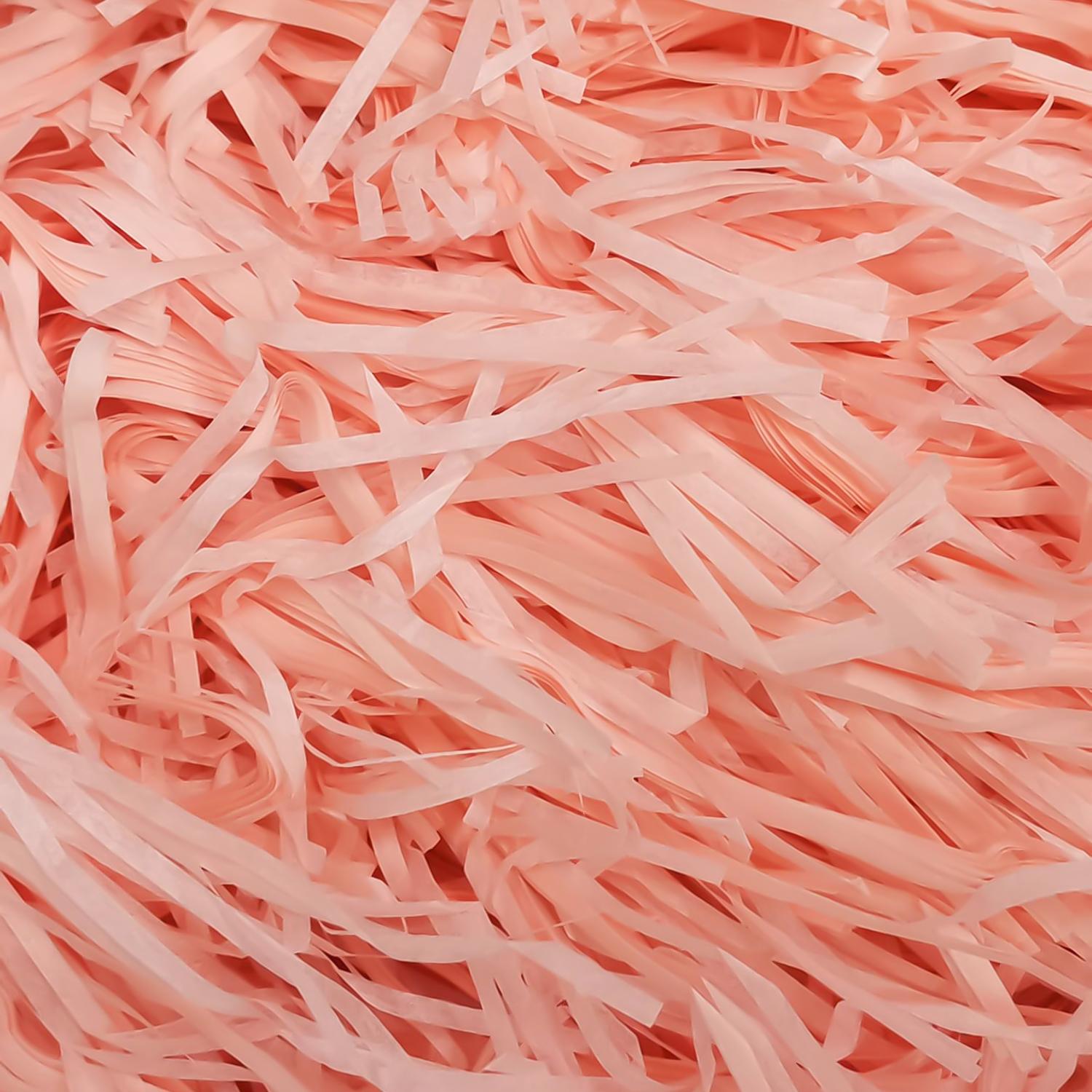 PEACH SHREDDED PAPER