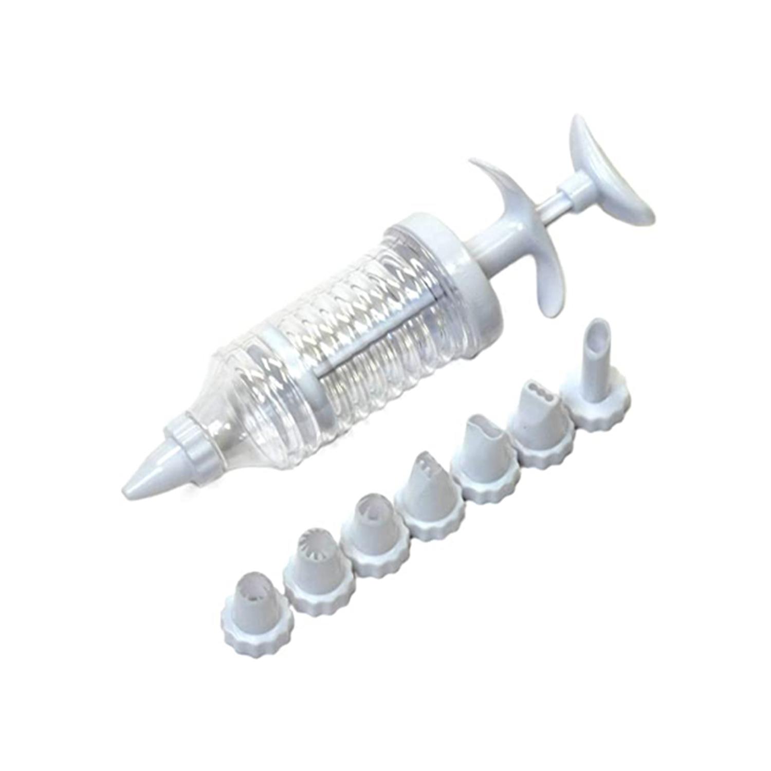 PLASTIC ICING NOZZLE SYRINGE SET