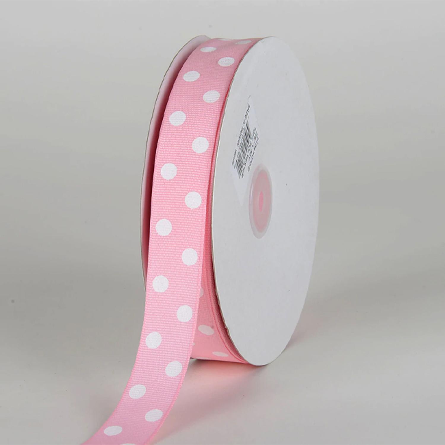 POLKA DOT RIBBON BABY PINK ROLL