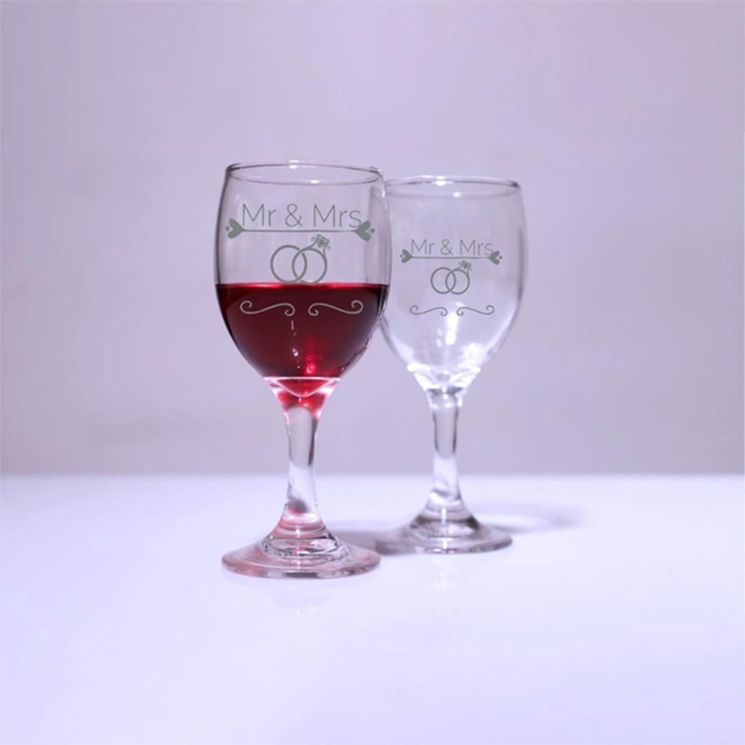 PORT WINE GLASS ENGRAVED 1PC