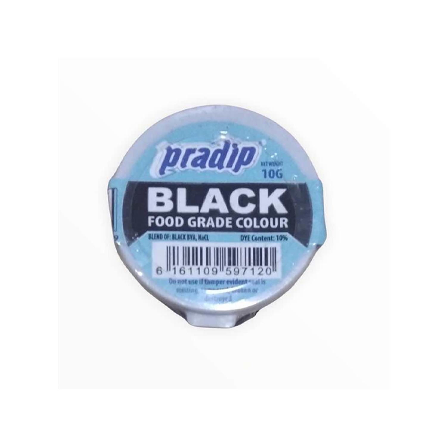 PRADIP BLACK FOOD COLOUR POWDER-10GM