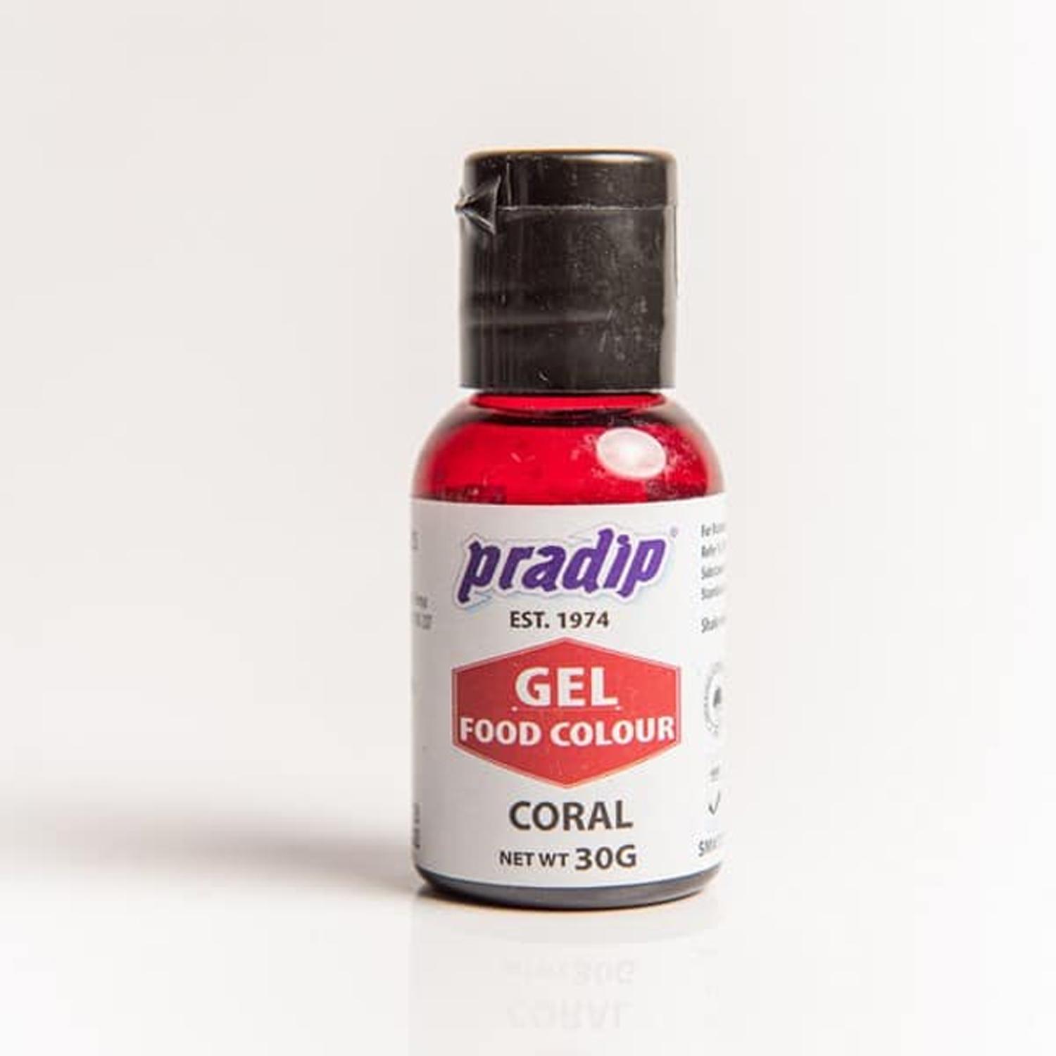 PRADIP GEL FOOD COLOUR CORAL 30GM