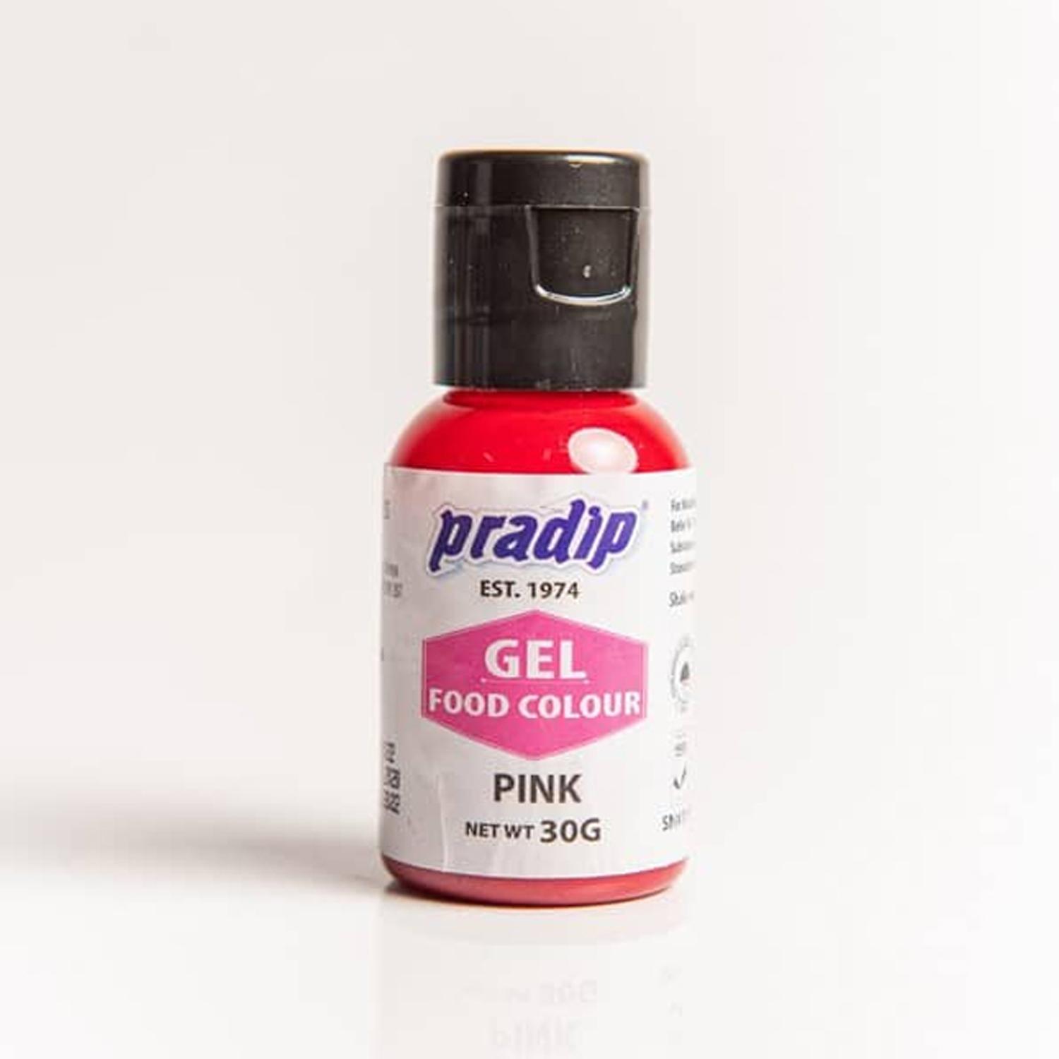 PRADIP GEL FOOD COLOUR PINK 30GMS