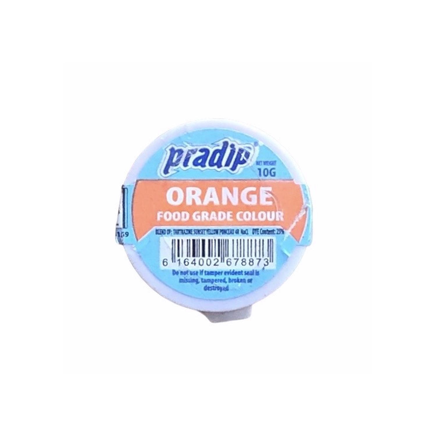 PRADIP ORANGE FOOD COLOUR POWDER 10GMS