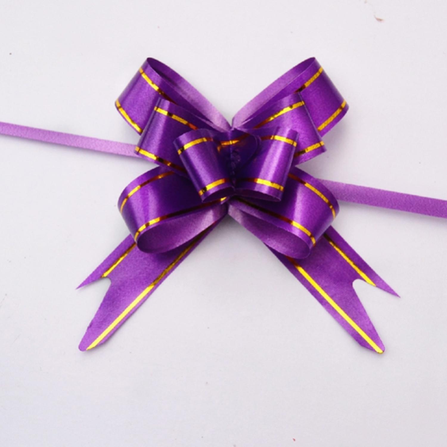 PULL FLOWER RIBBON 1/2'' PURPLE