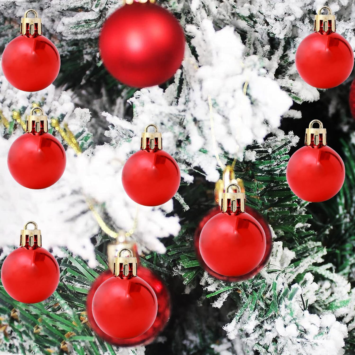 RED CHRISTMAS BALL 3CM