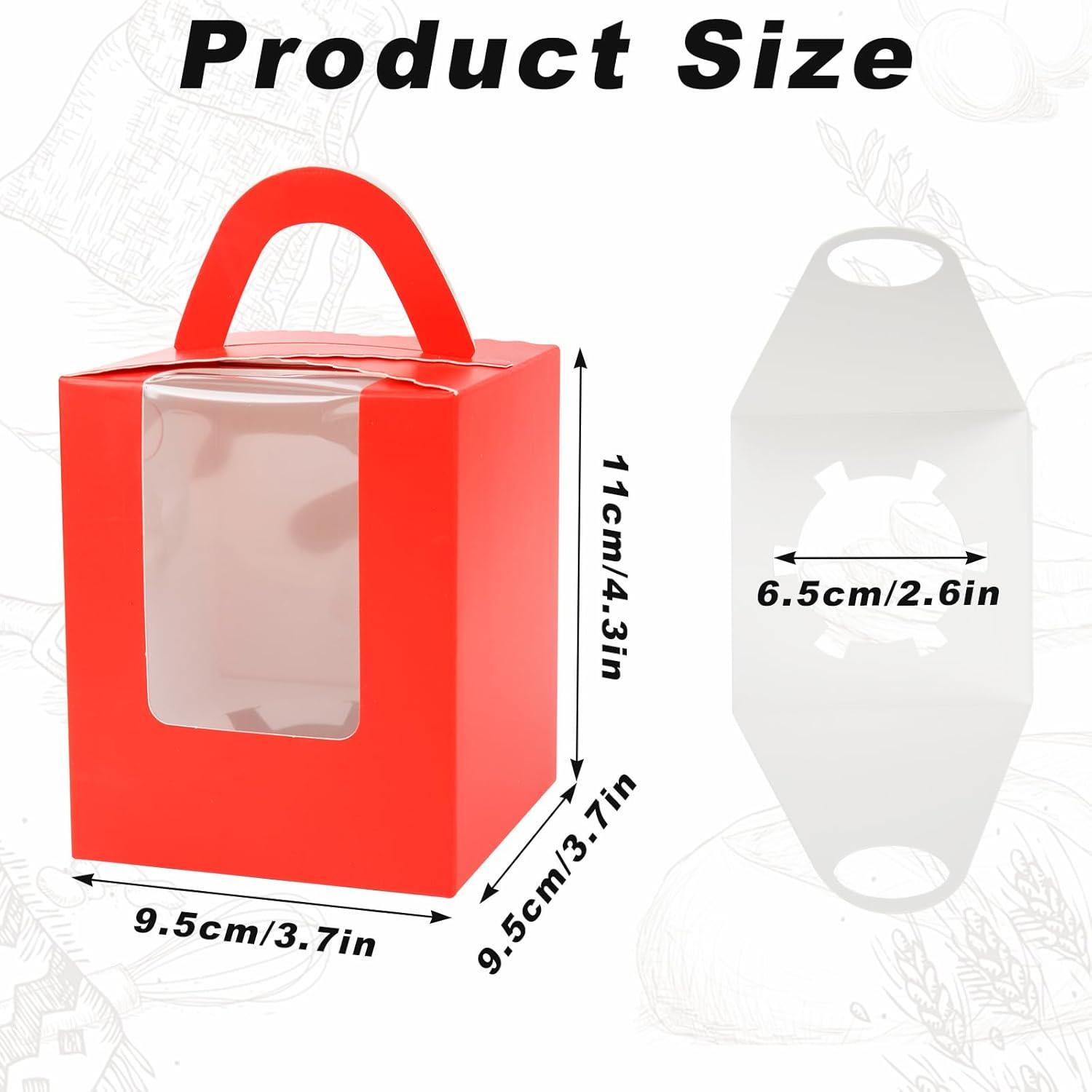 RED CUPCAKE BOX