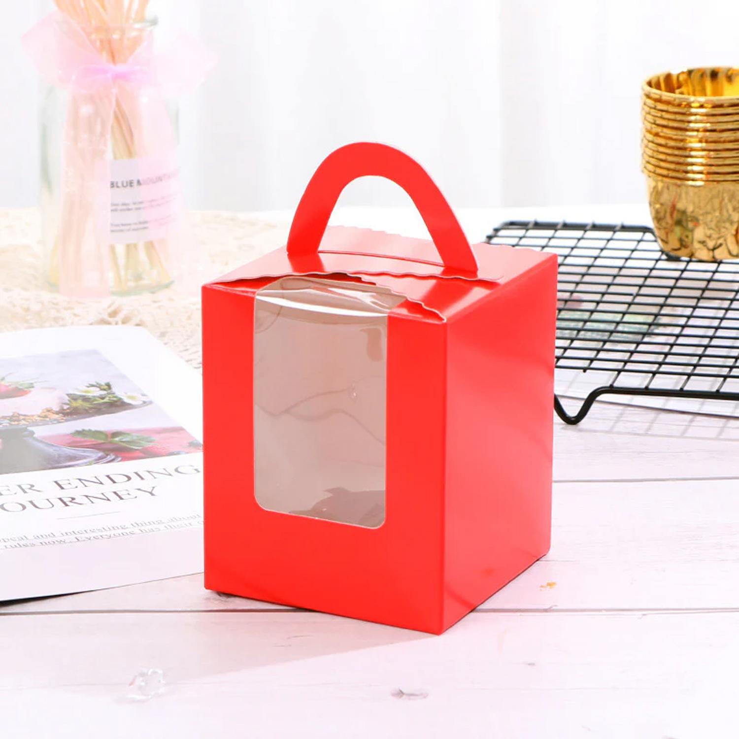 RED CUPCAKE BOX