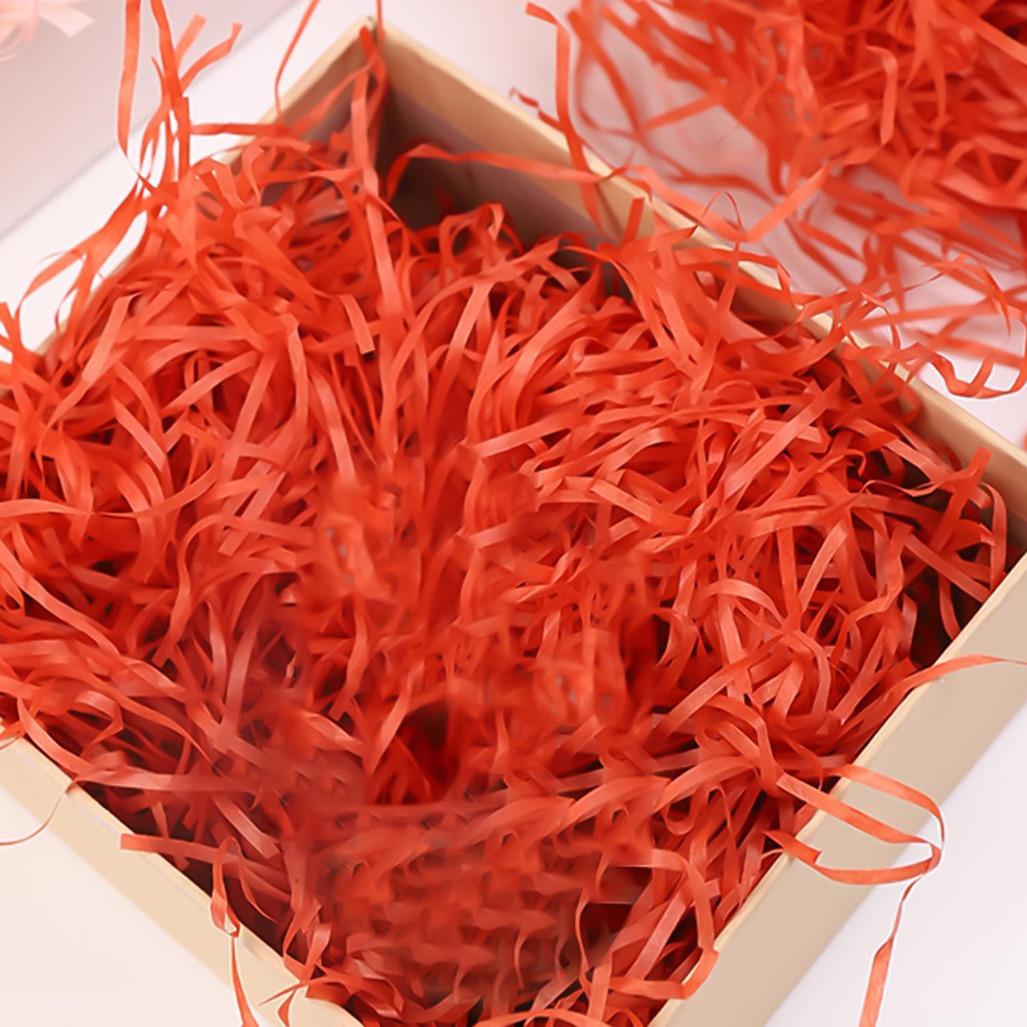 RED SHREDDED PAPER