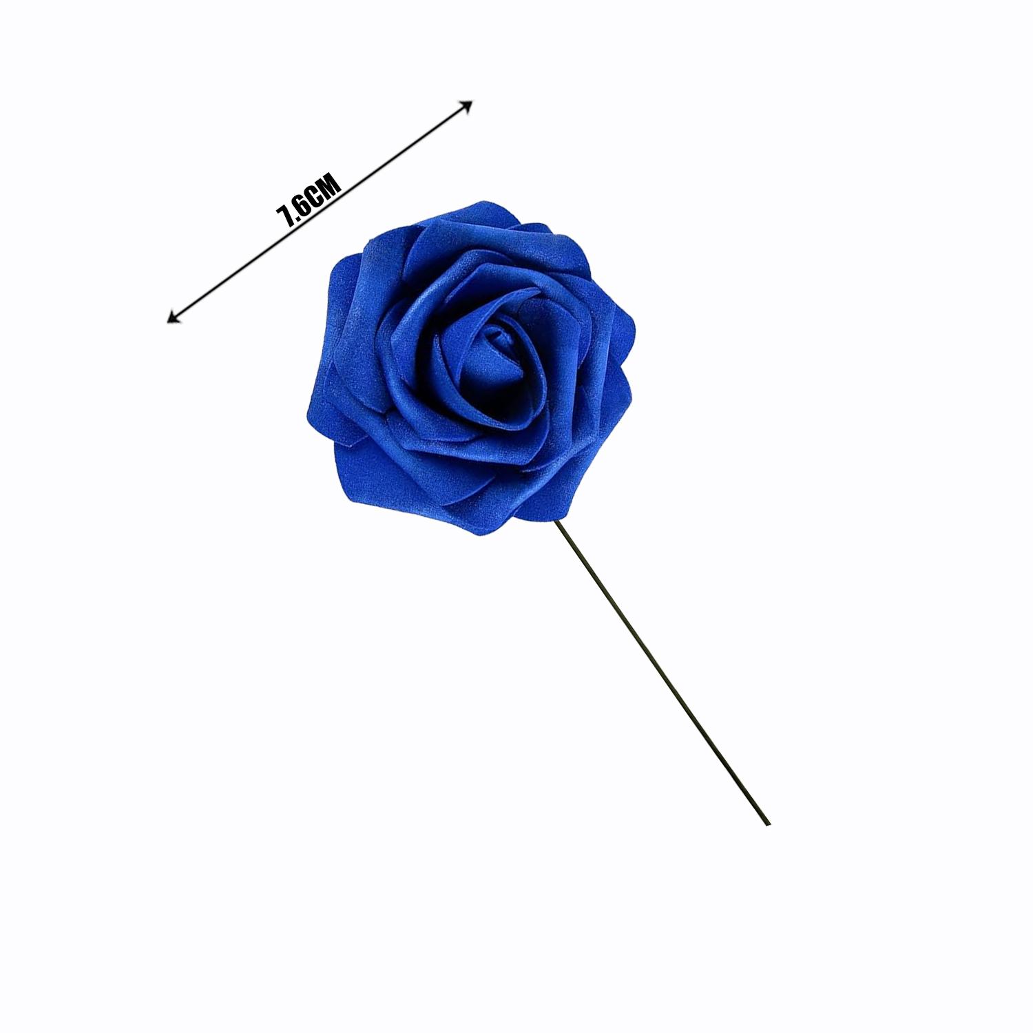 ROYAL BLUE ARTIFICIAL ROSE FLOWER