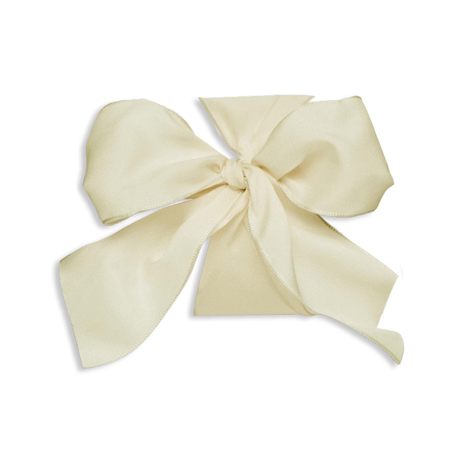 1'' SATIN CLOTH RIBBON CREAM