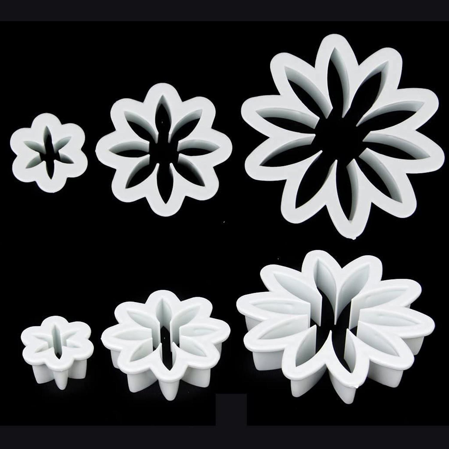SET OF 3 GERBERA DAISY FLOWER CUTTER