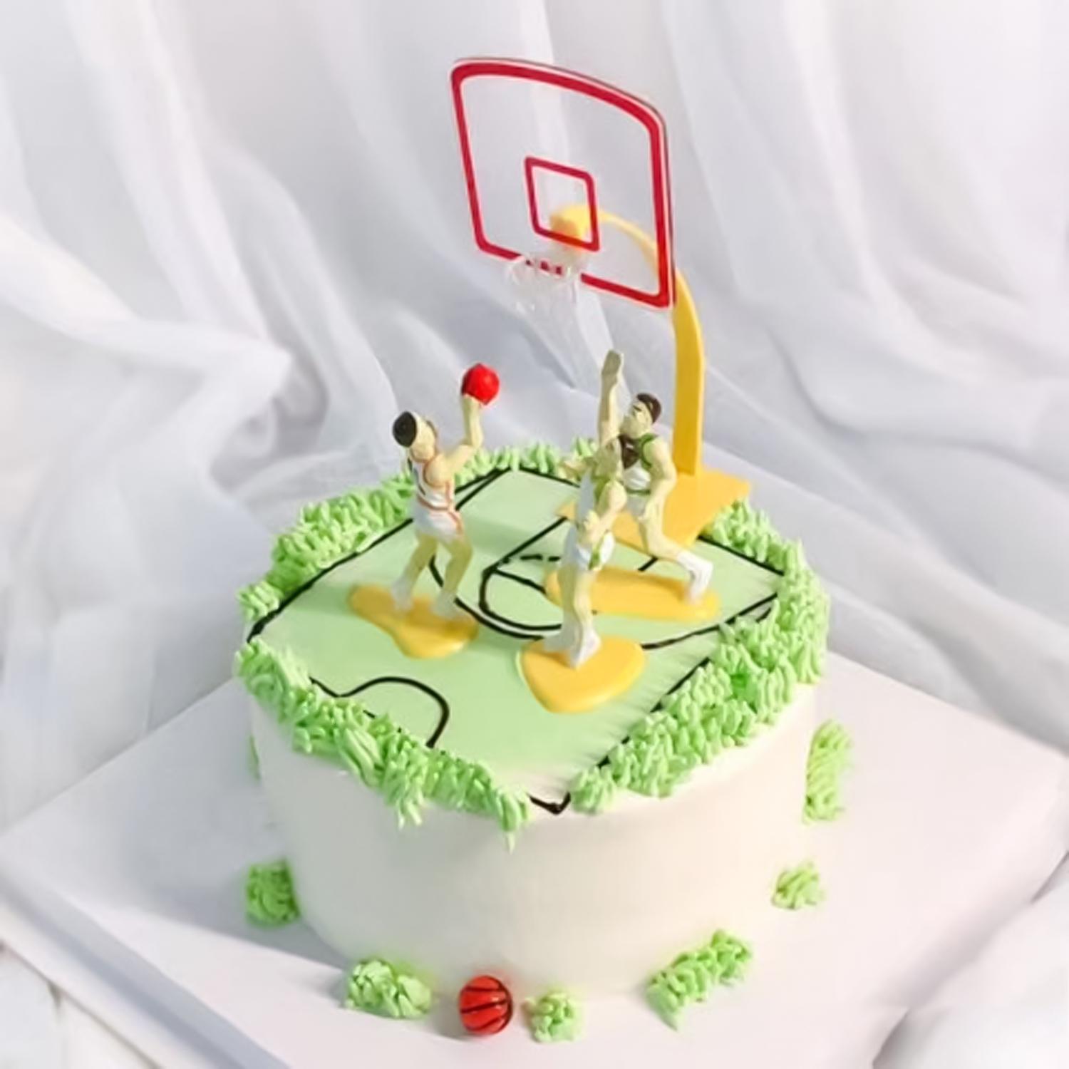 SET OF 5 BASKETBALL CAKE TOPPER