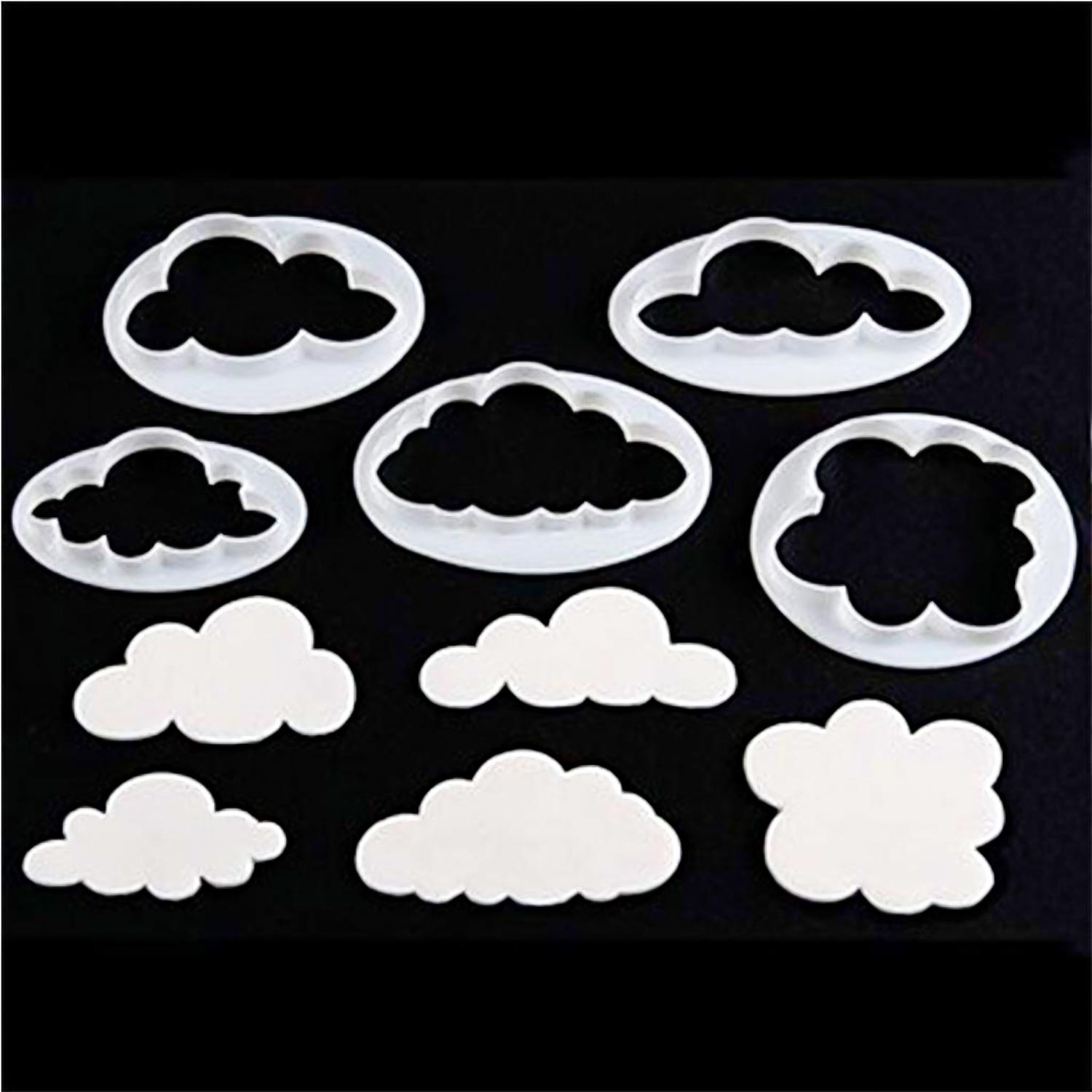 SET OF 5 PLASTIC CLOUD CUTTERS