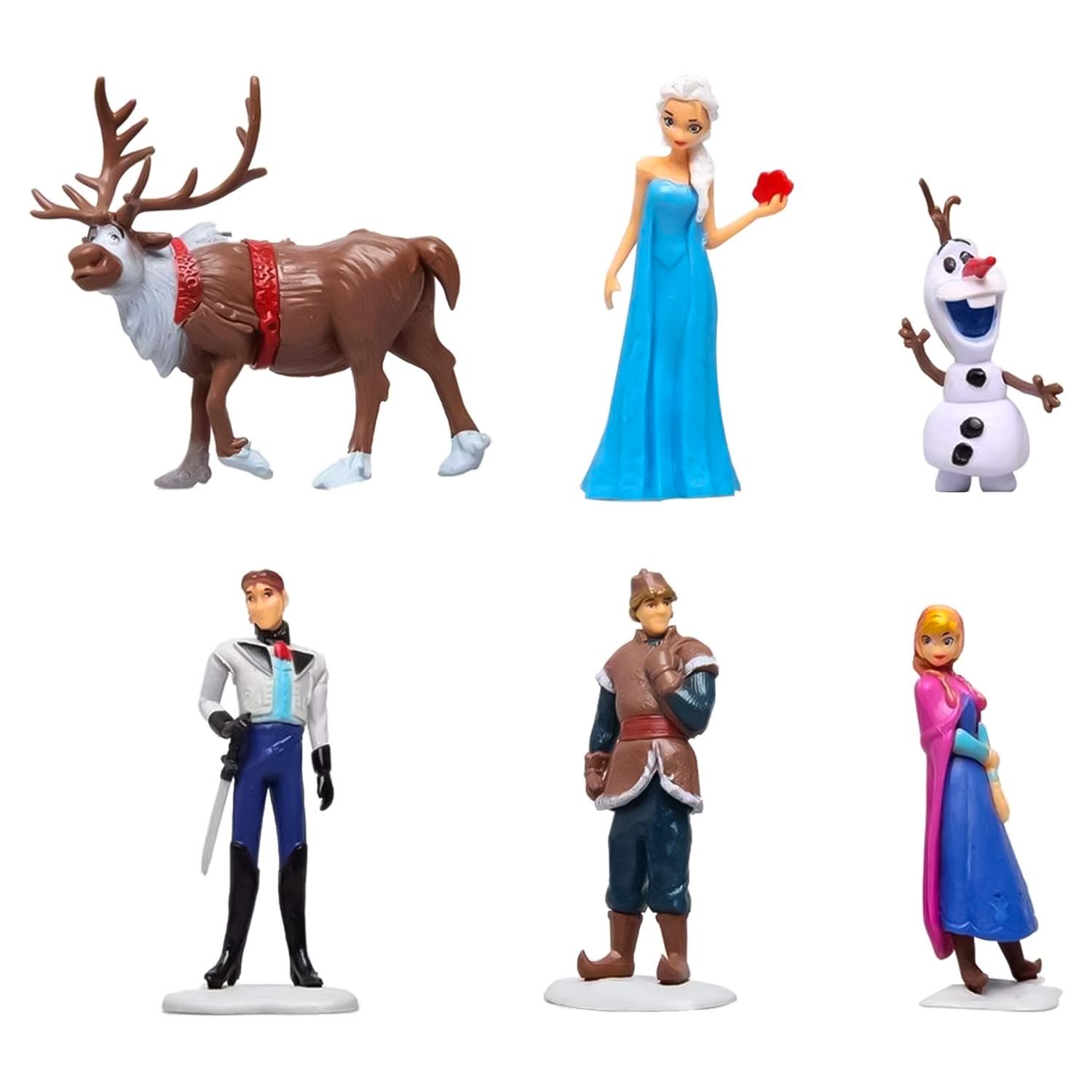 SET OF 6 FROZEN DECO CAKE TOPPER