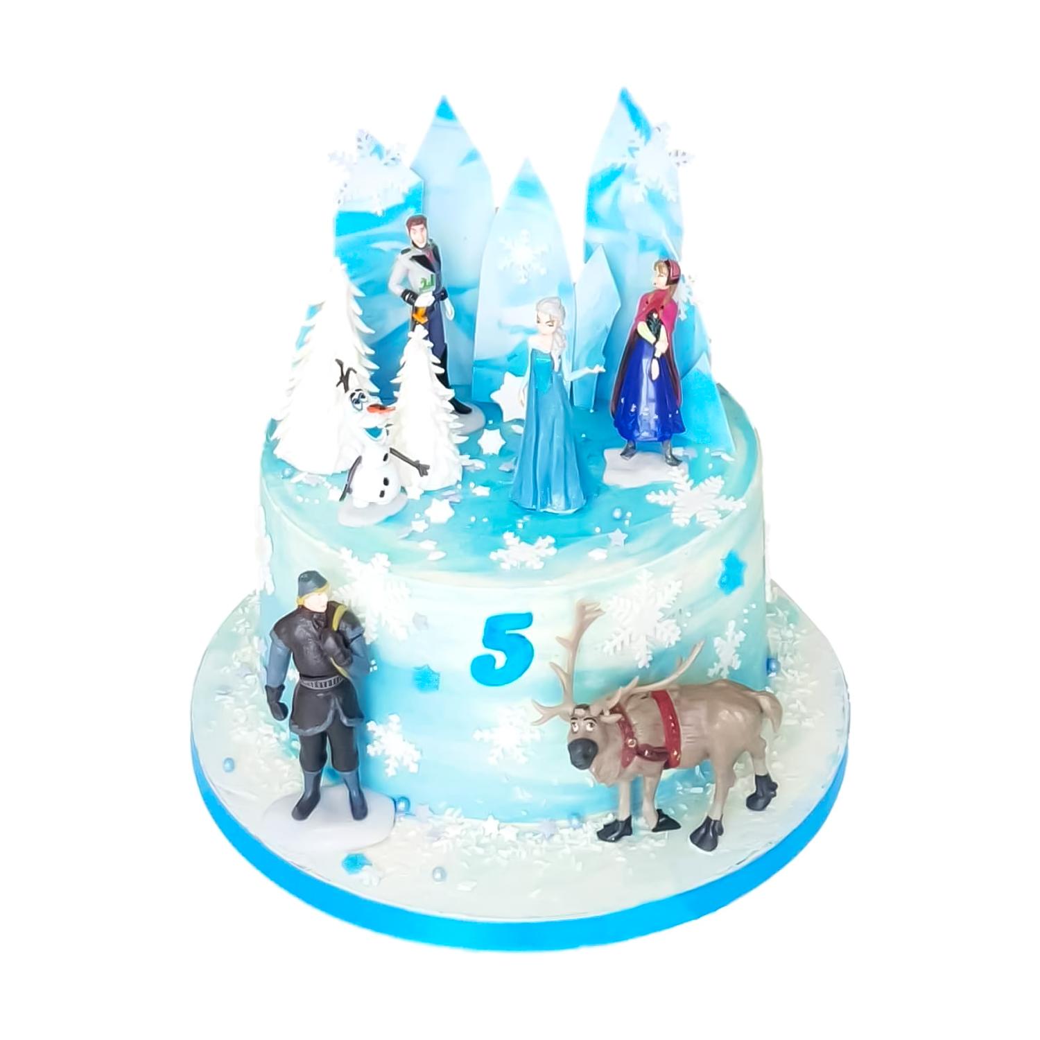 SET OF 6 FROZEN DECO CAKE TOPPER