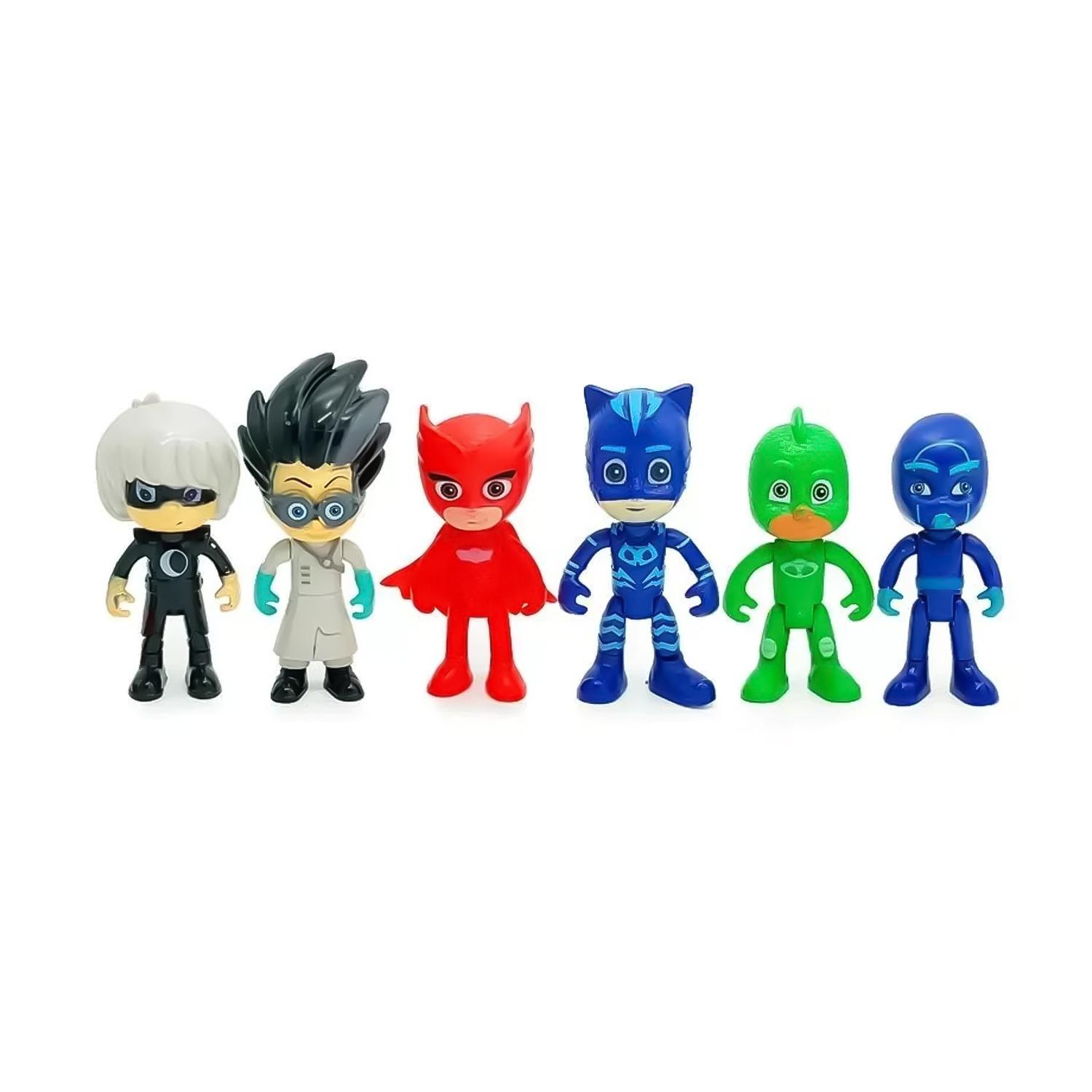 SET OF 6 PJ MASK CAKE TOPPERS
