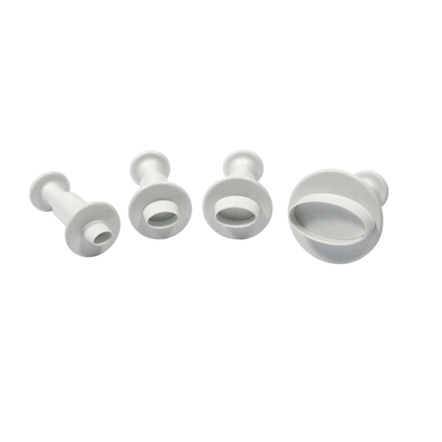 SET OF 4 EGGSHAPE PLUNGER CUTTER