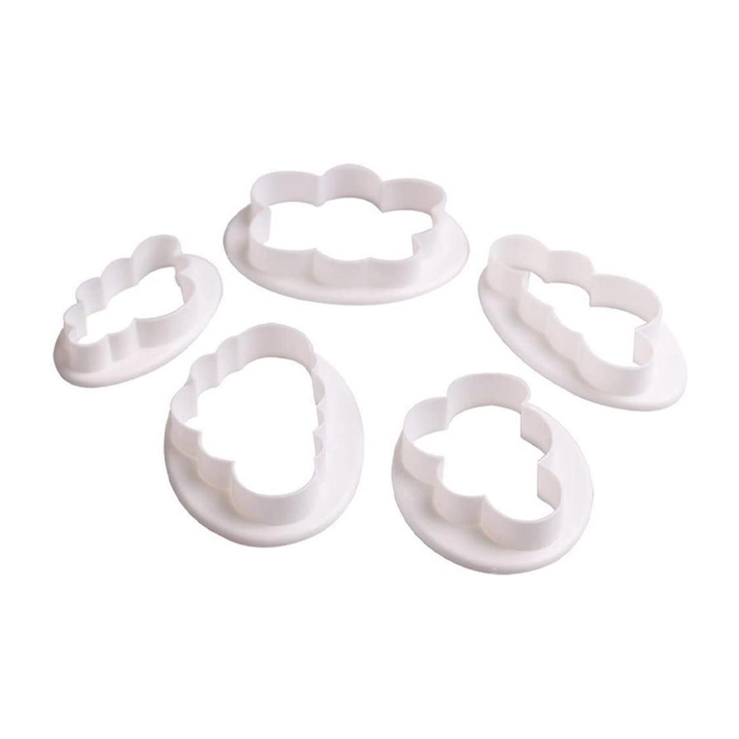 SET OF 5 PLASTIC CLOUD CUTTERS