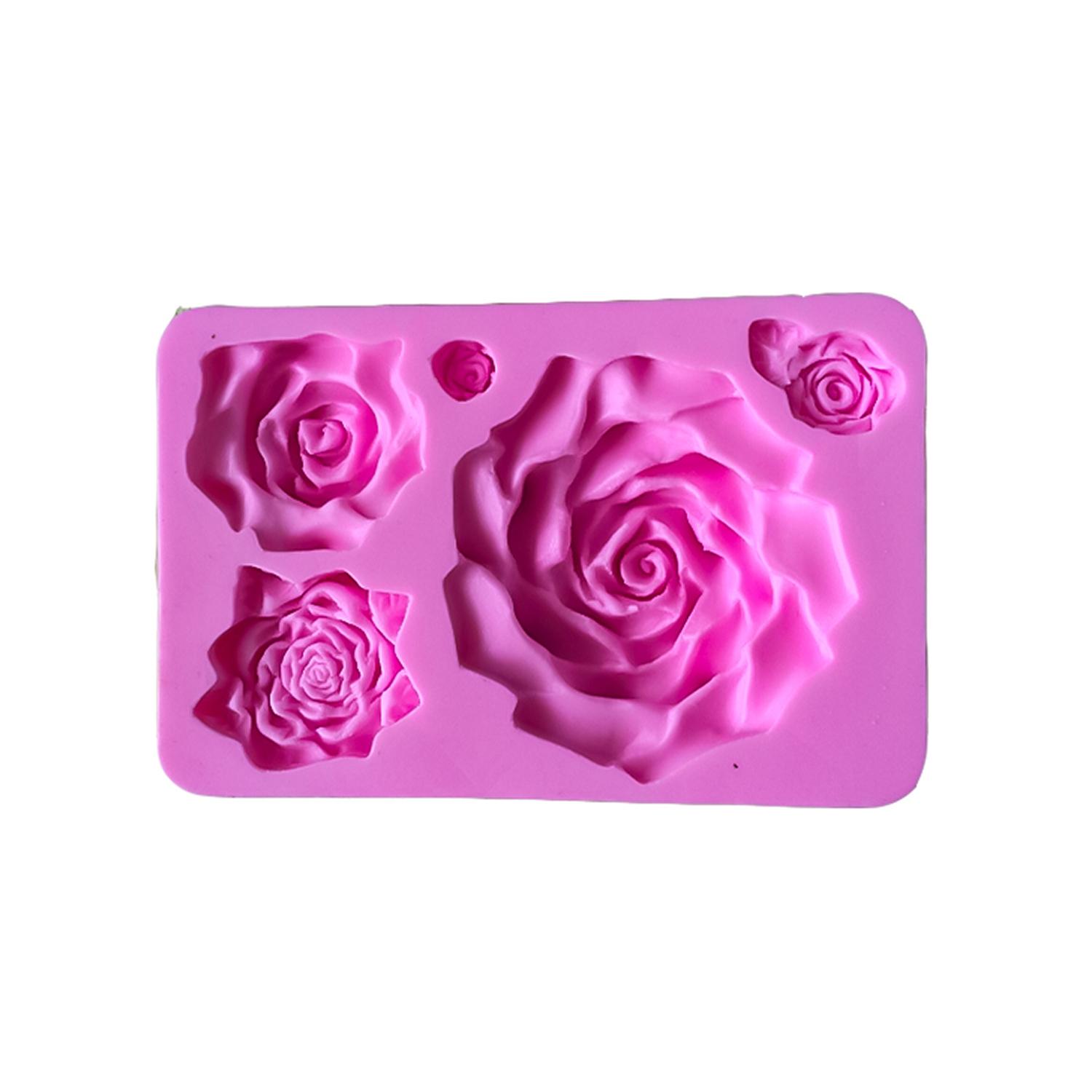 SFGM0018 5 CAVITY ROSE SILICON MOULD