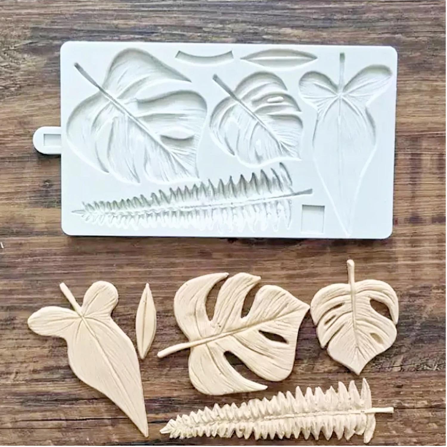 SFGM0191 TROPICAL LEAF SILICON MOLD