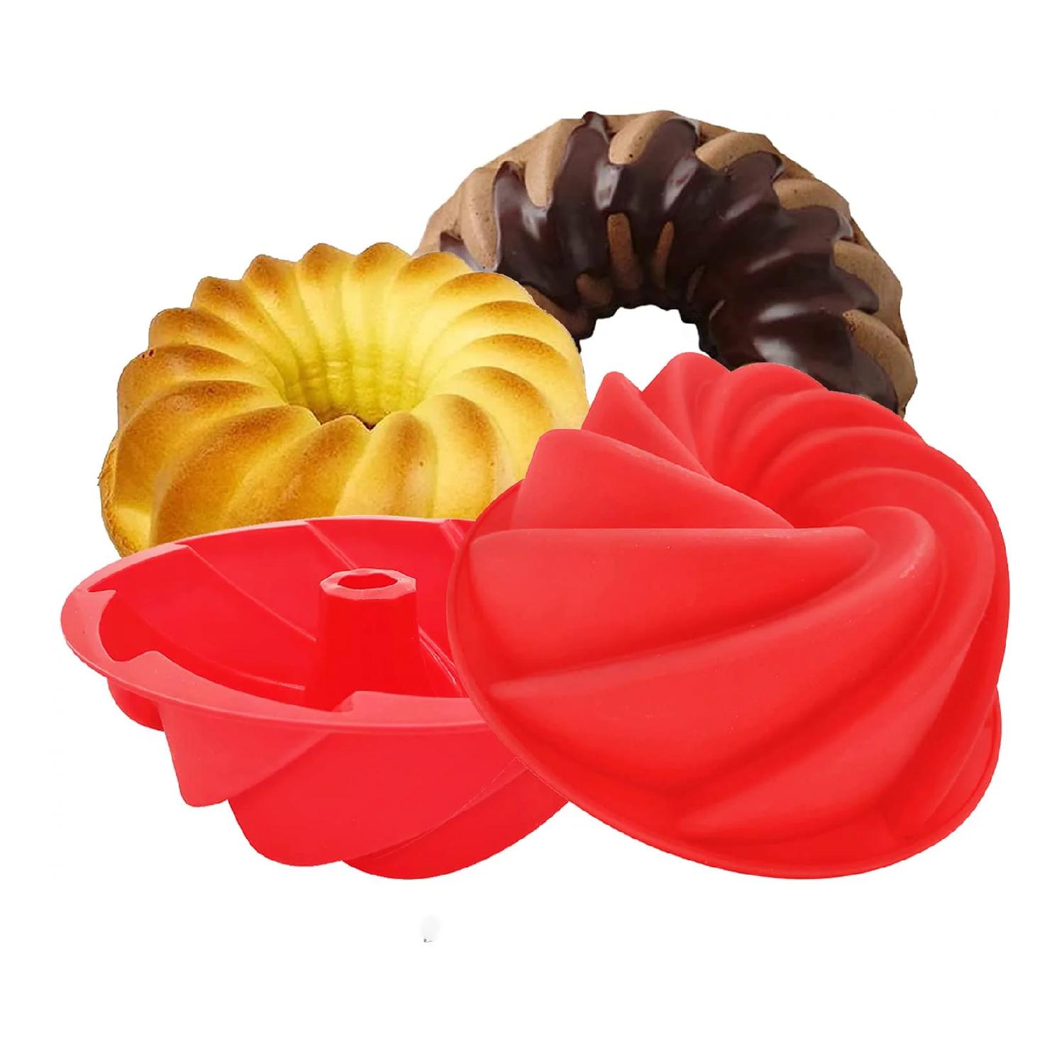 SILICON SWIRL BUNDT PAN