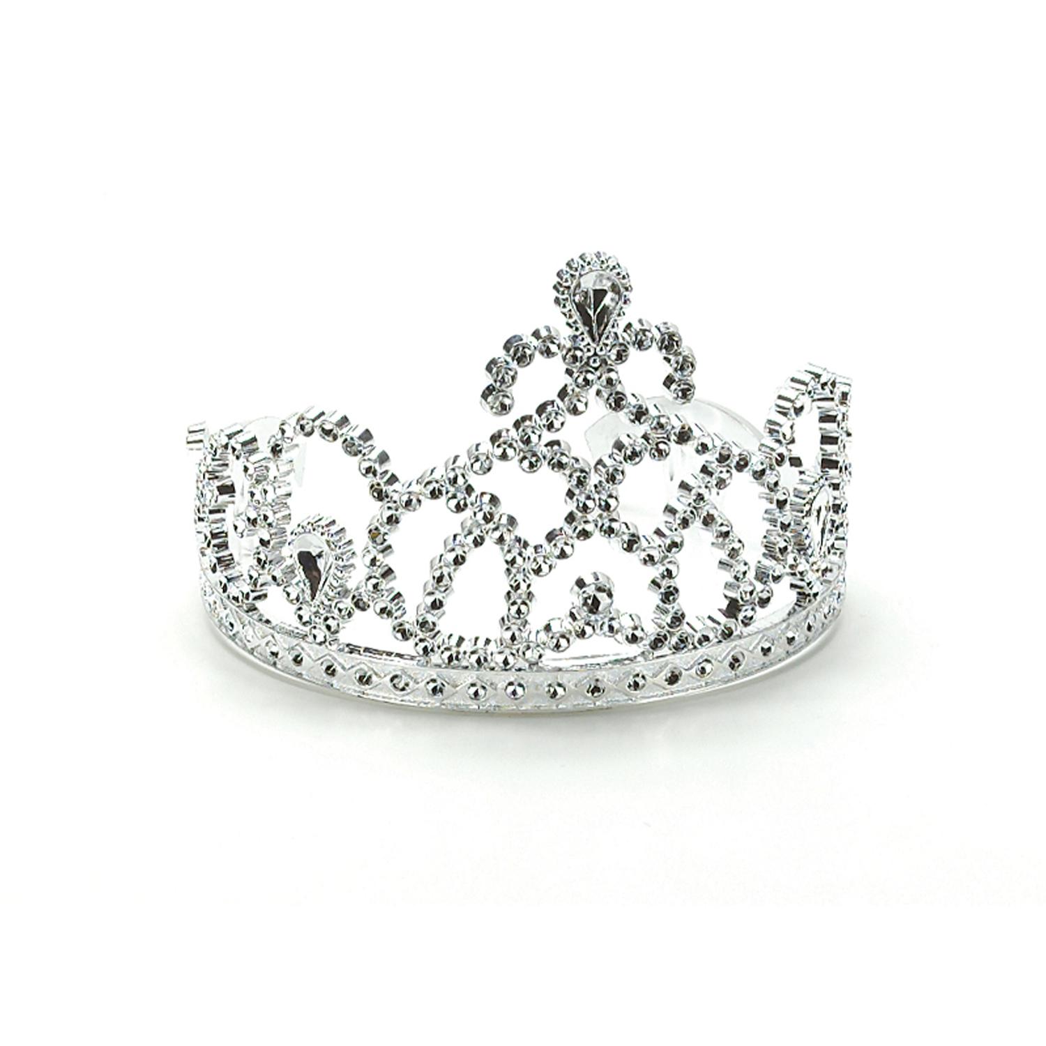 SILVER PLAIN TIARA 01