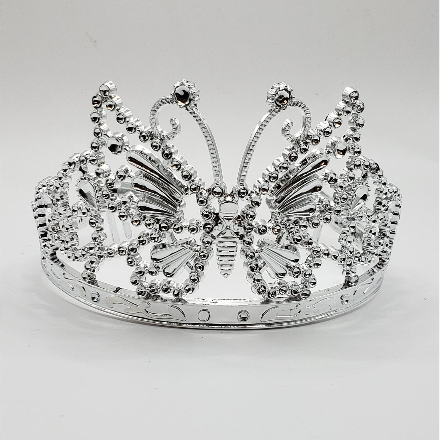 SILVER PLAIN TIARA 02