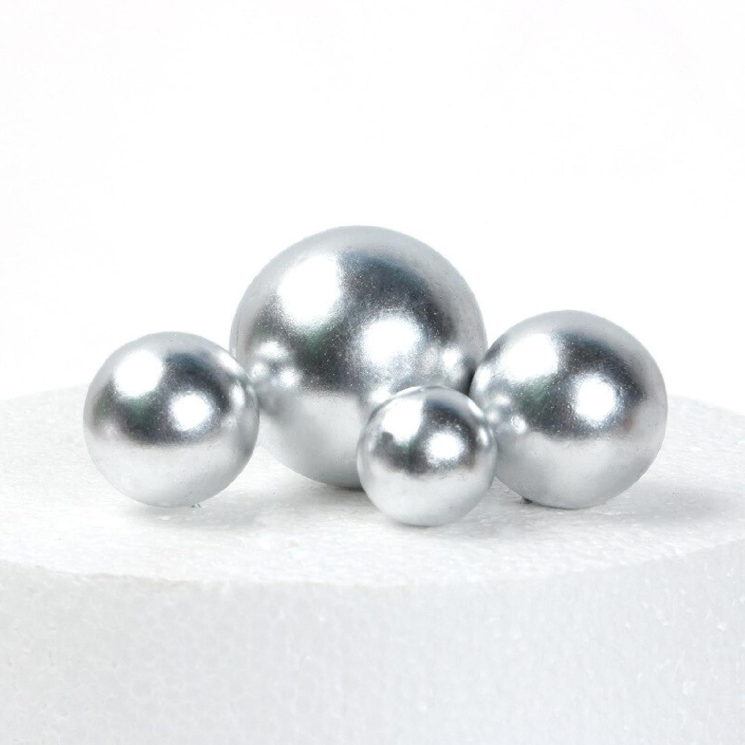 SILVER BALLS 4MM 15GMS