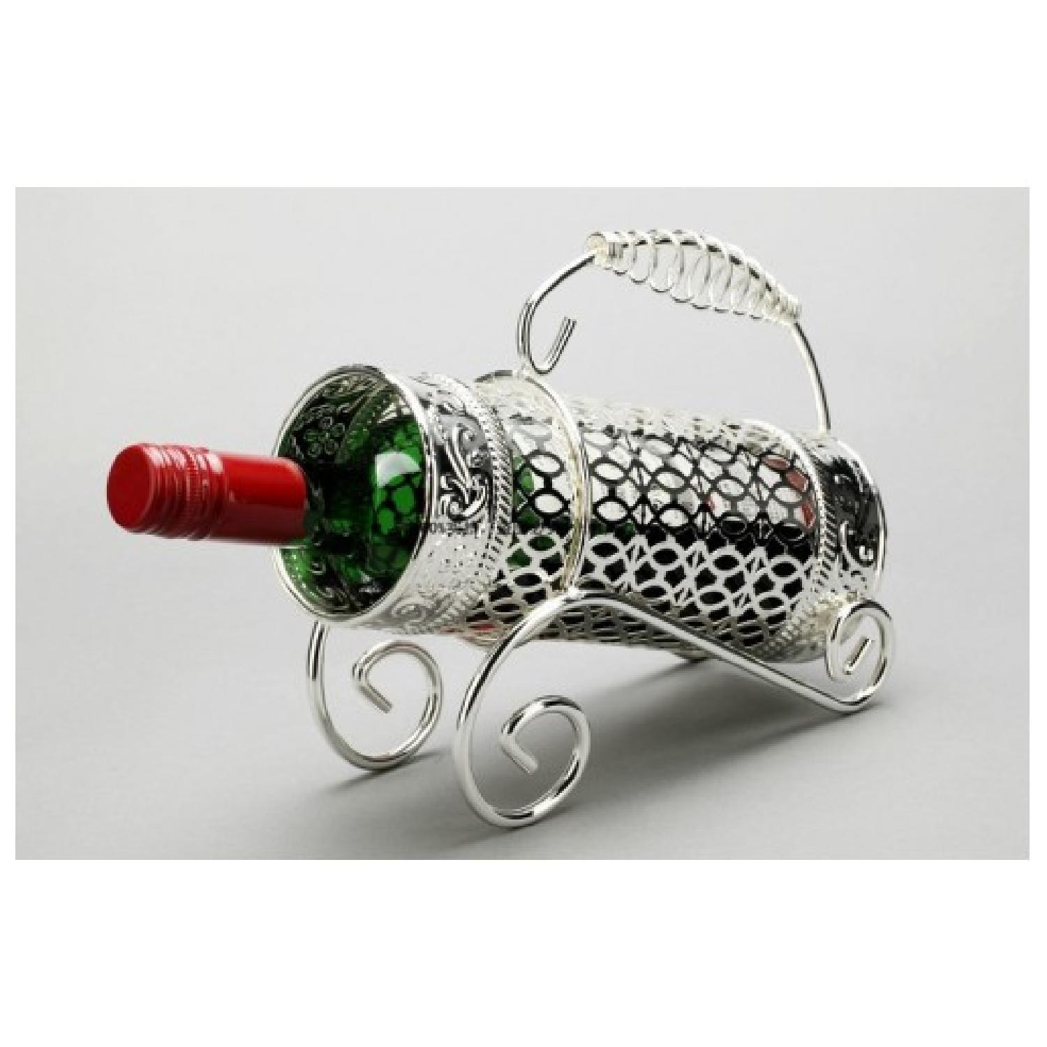 SILVER CIRCLE WINE HOLDER