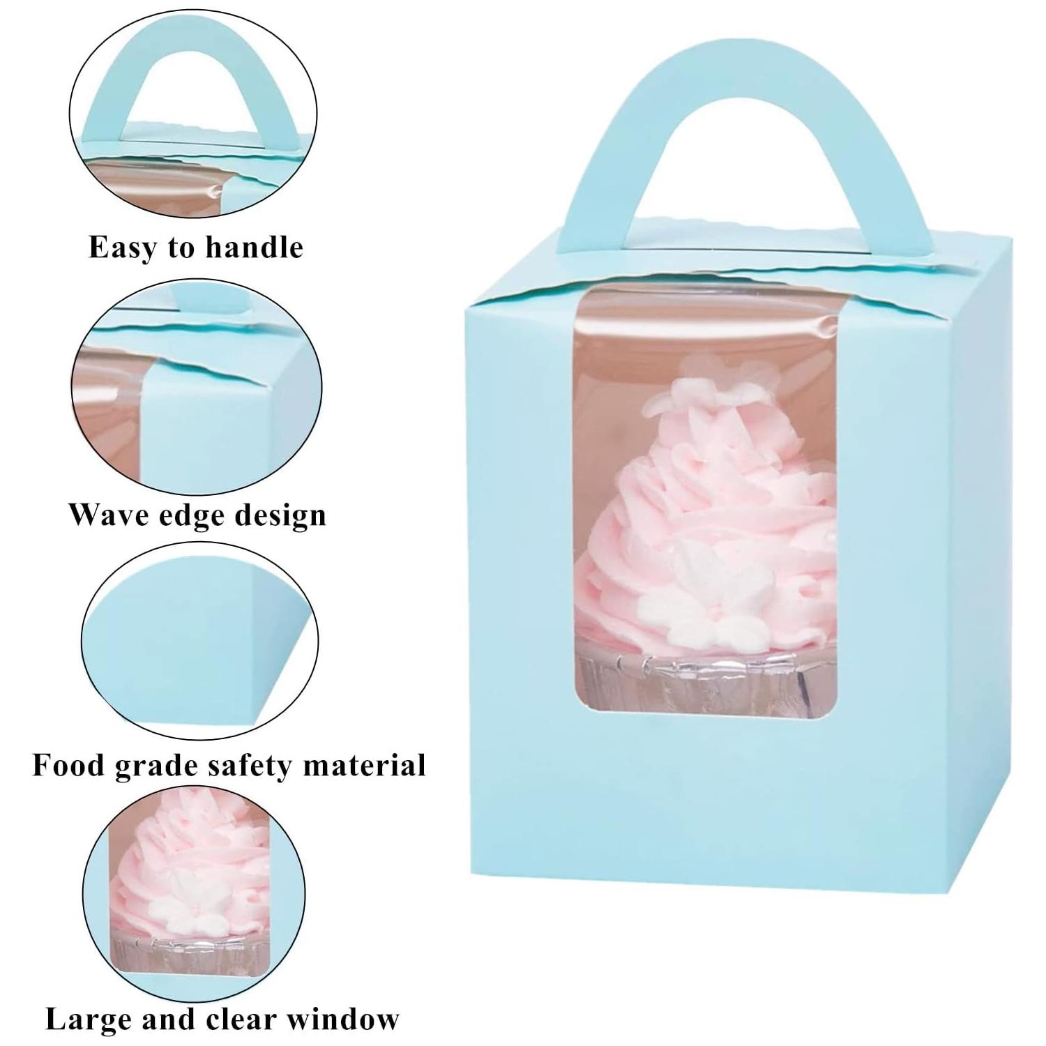 SKY BLUE CUPCAKE BOX