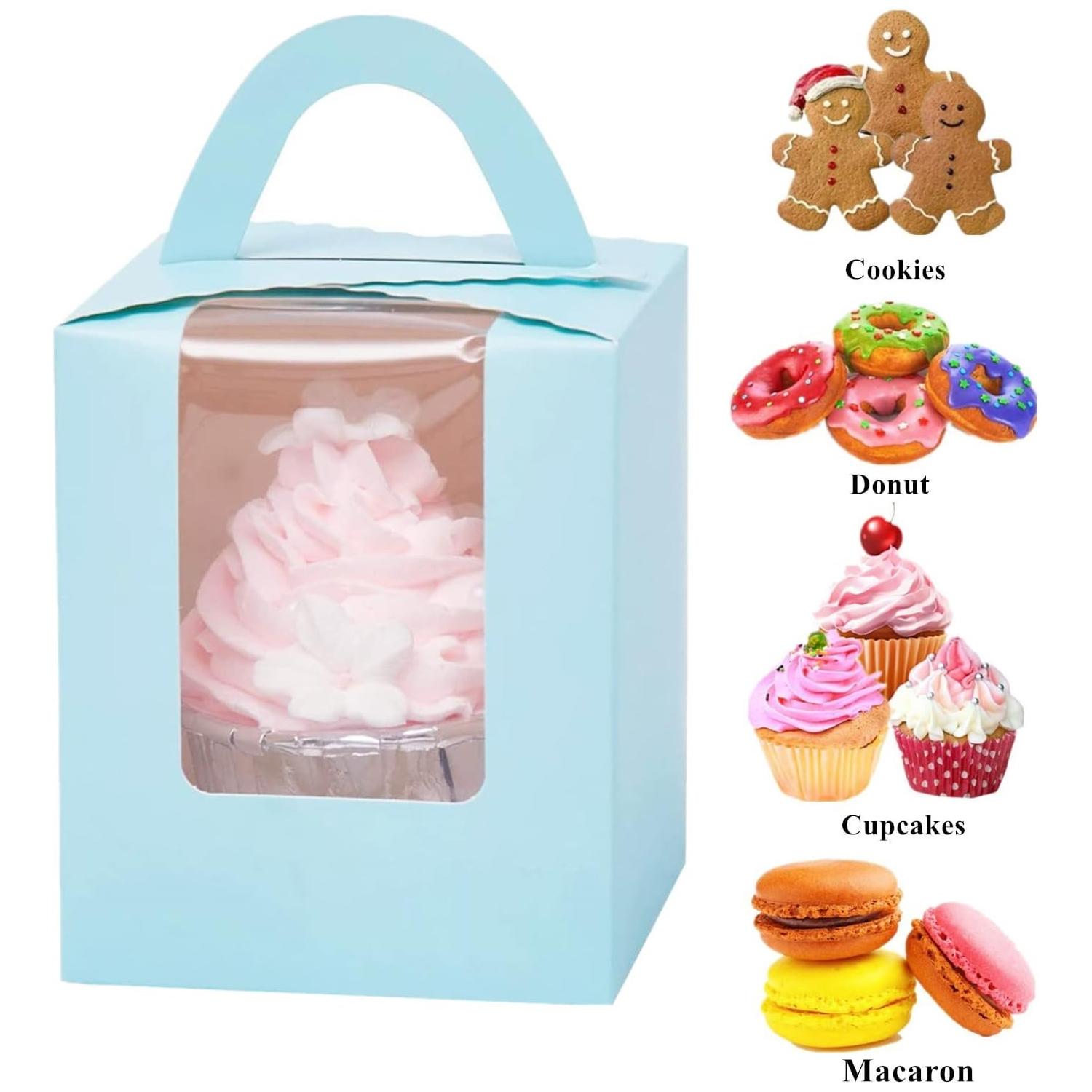 SKY BLUE CUPCAKE BOX