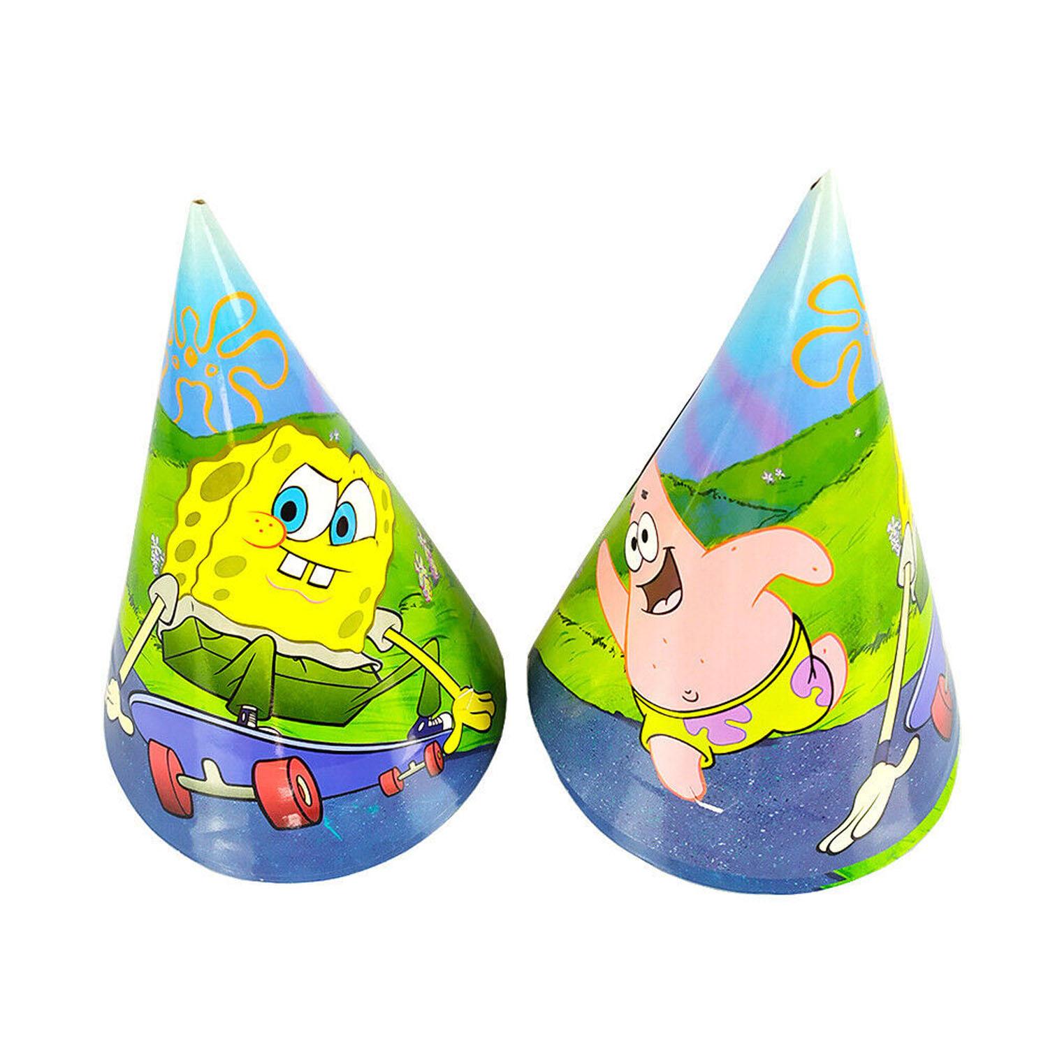 SPONGEBOB PARTY HATS SET