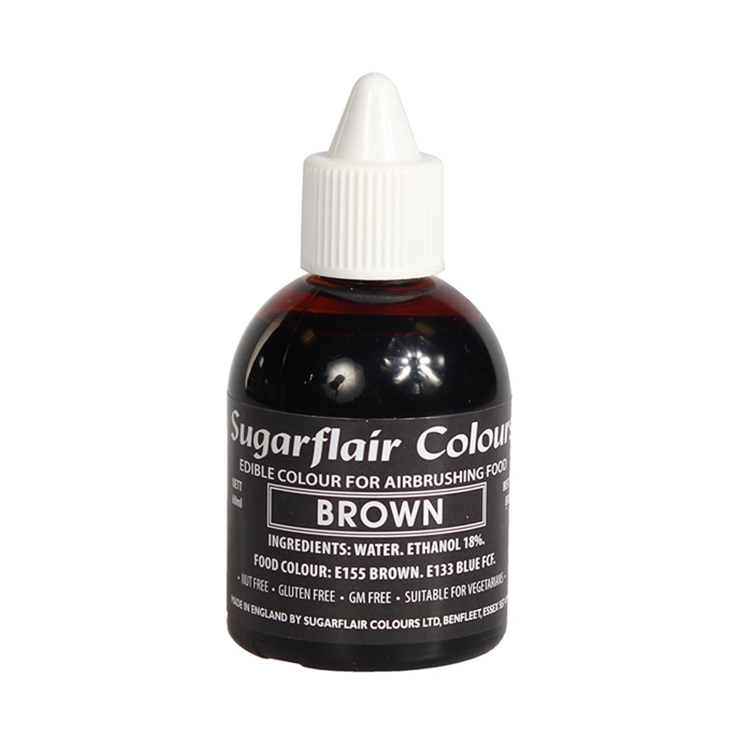 SUGARFLAIR BROWN AIRBRUSH COLOUR 60MLS