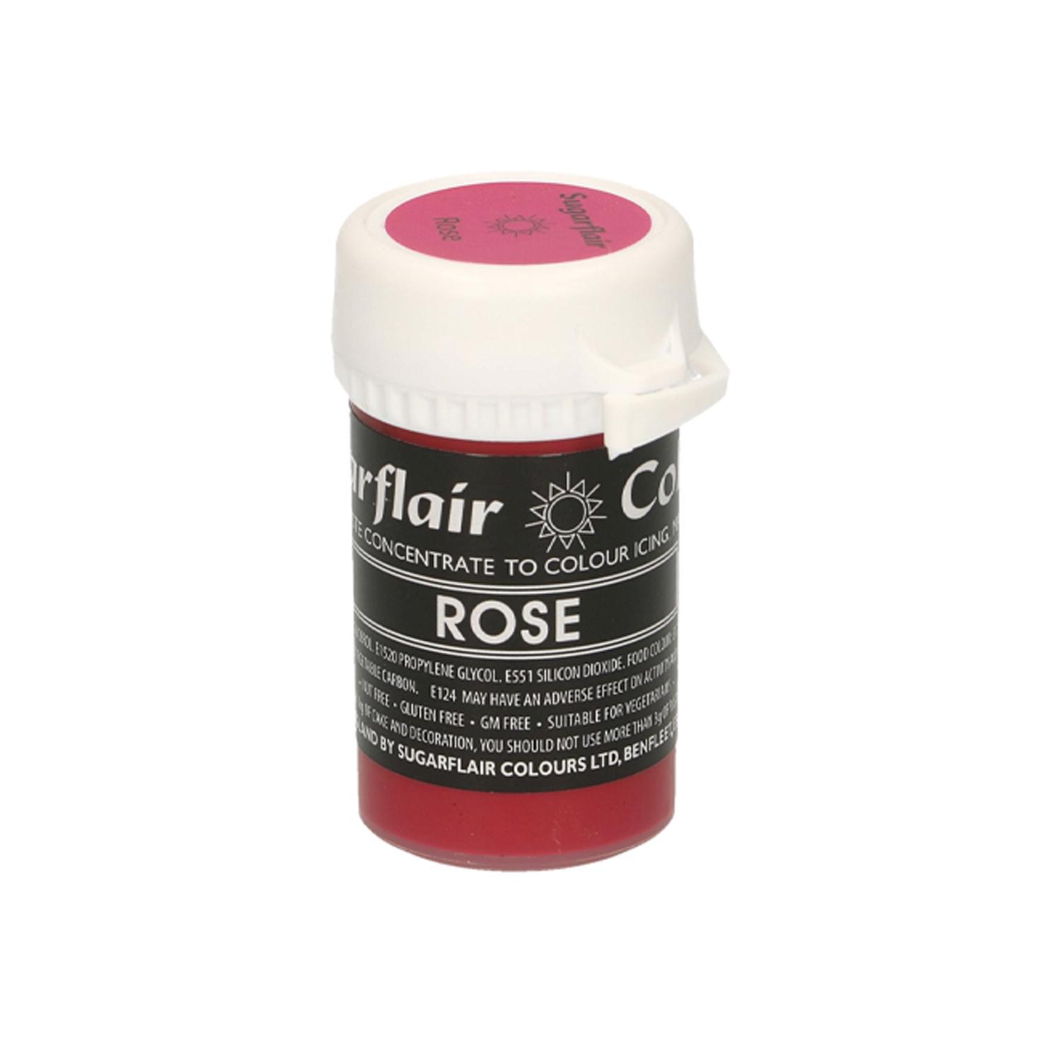 SUGARFLAIR COLOURS PASTEL PASTE ROSE 25GMS