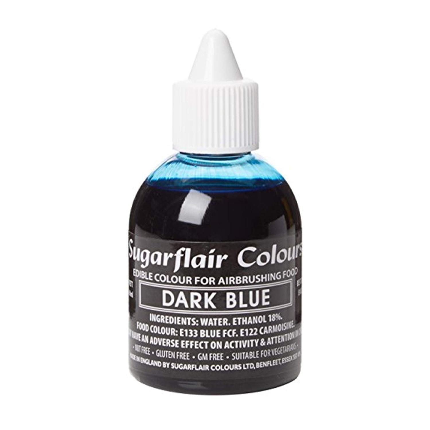 SUGARFLAIR DARK BLUE AIRBRUSH COLOUR 60MLS