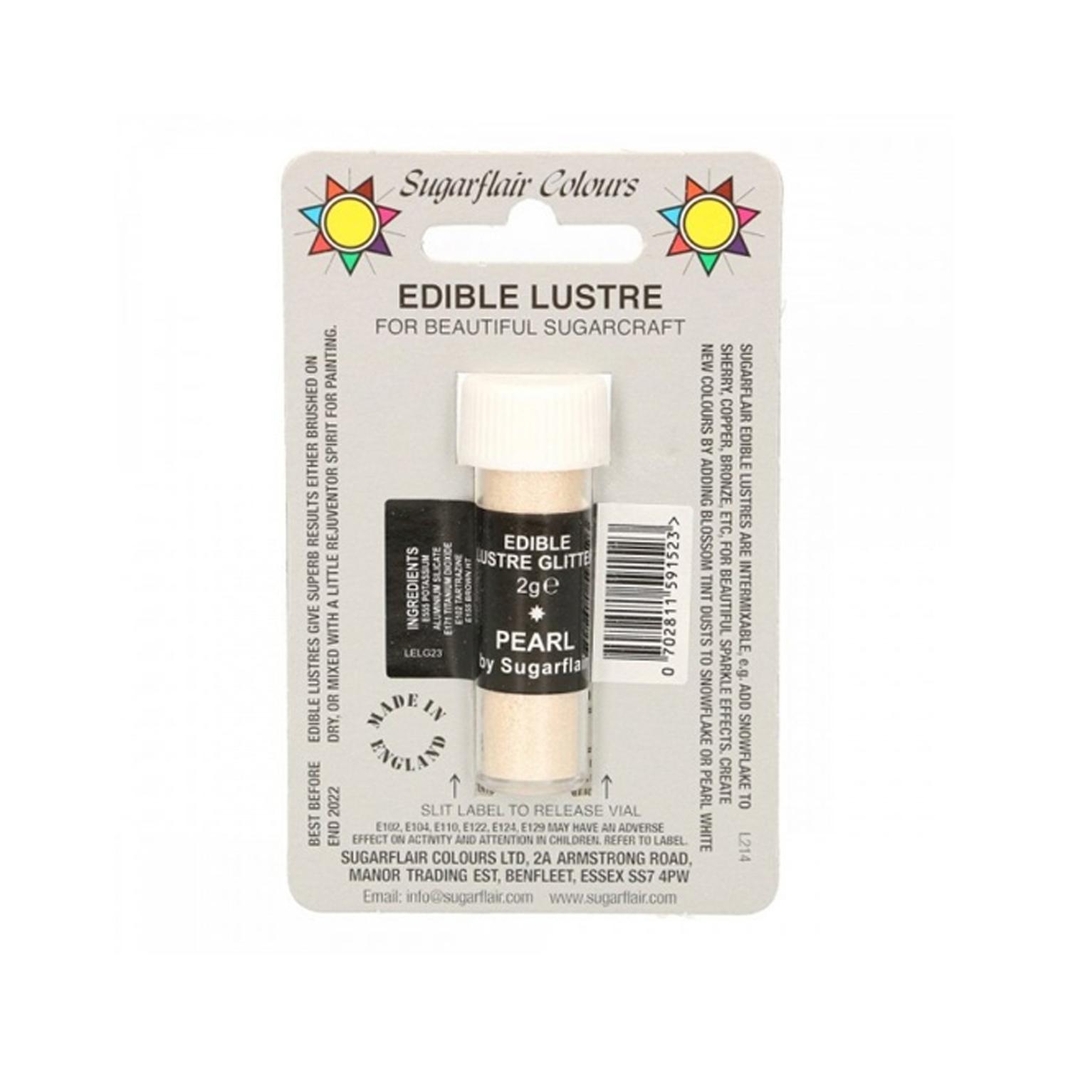 SUGARFLAIR EDIBLE LUSTRE DUST PEARL 2GMS