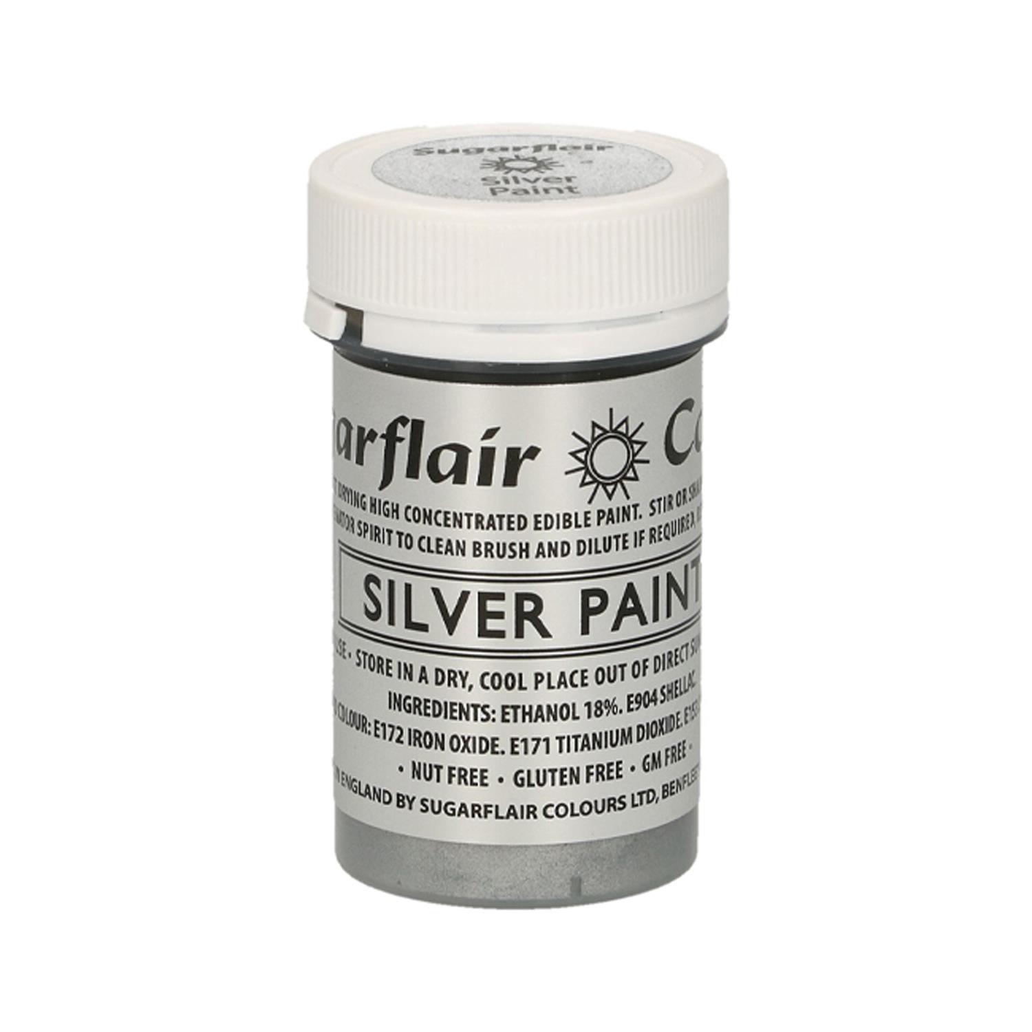 SUGARFLAIR EDIBLE SILVER MATT PAINT