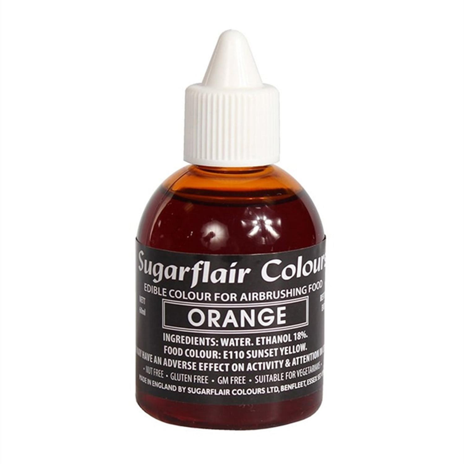 SUGARFLAIR ORANGE AIRBRUSH COLOUR 60MLS