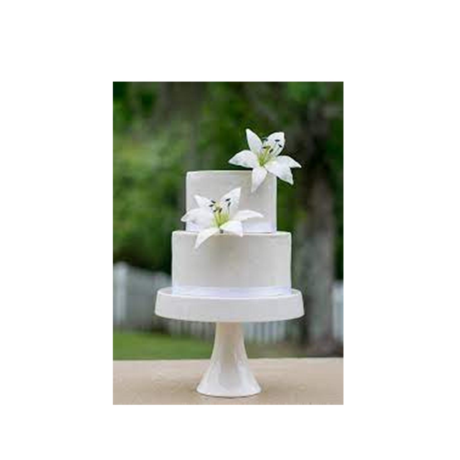 SUPER CAKES LILLIES FLOWERS WHITE