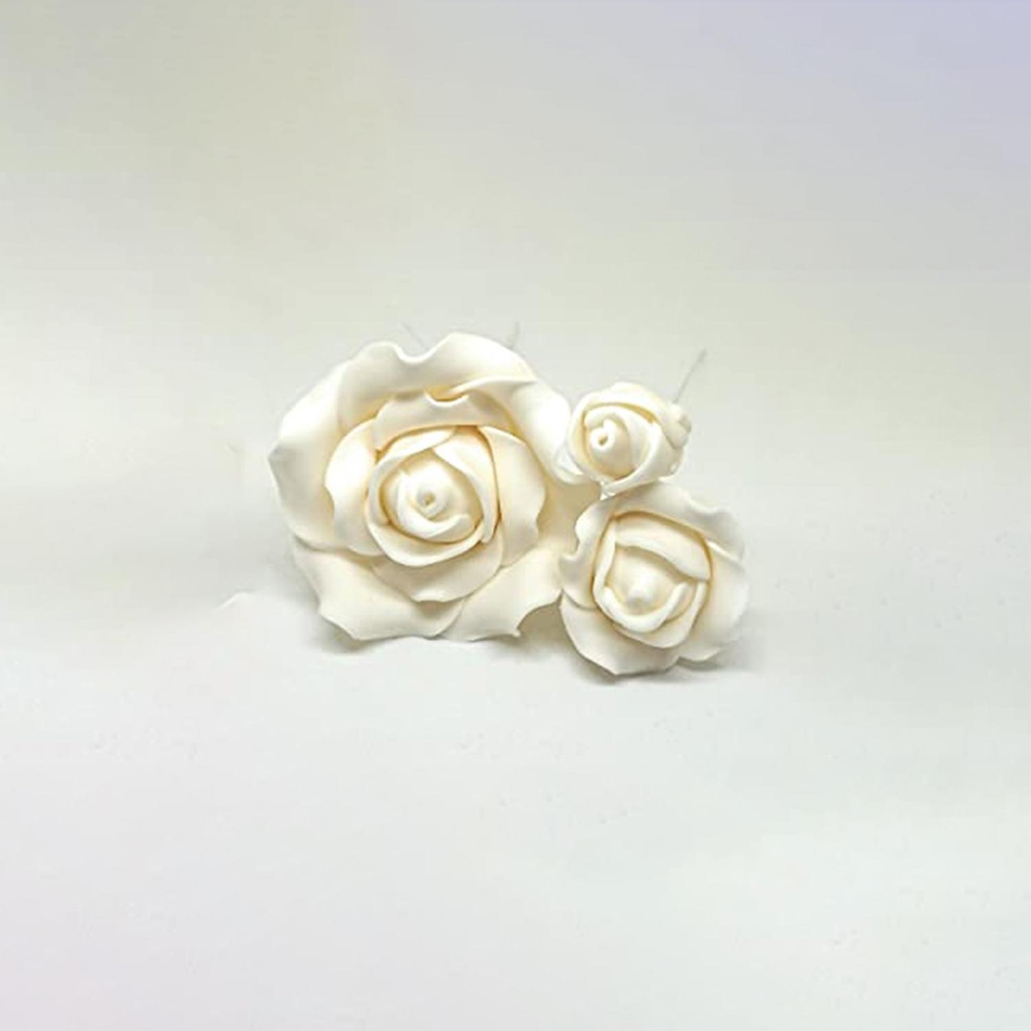 SUPER CAKES SMALL ROSE FLOWERS CREAM